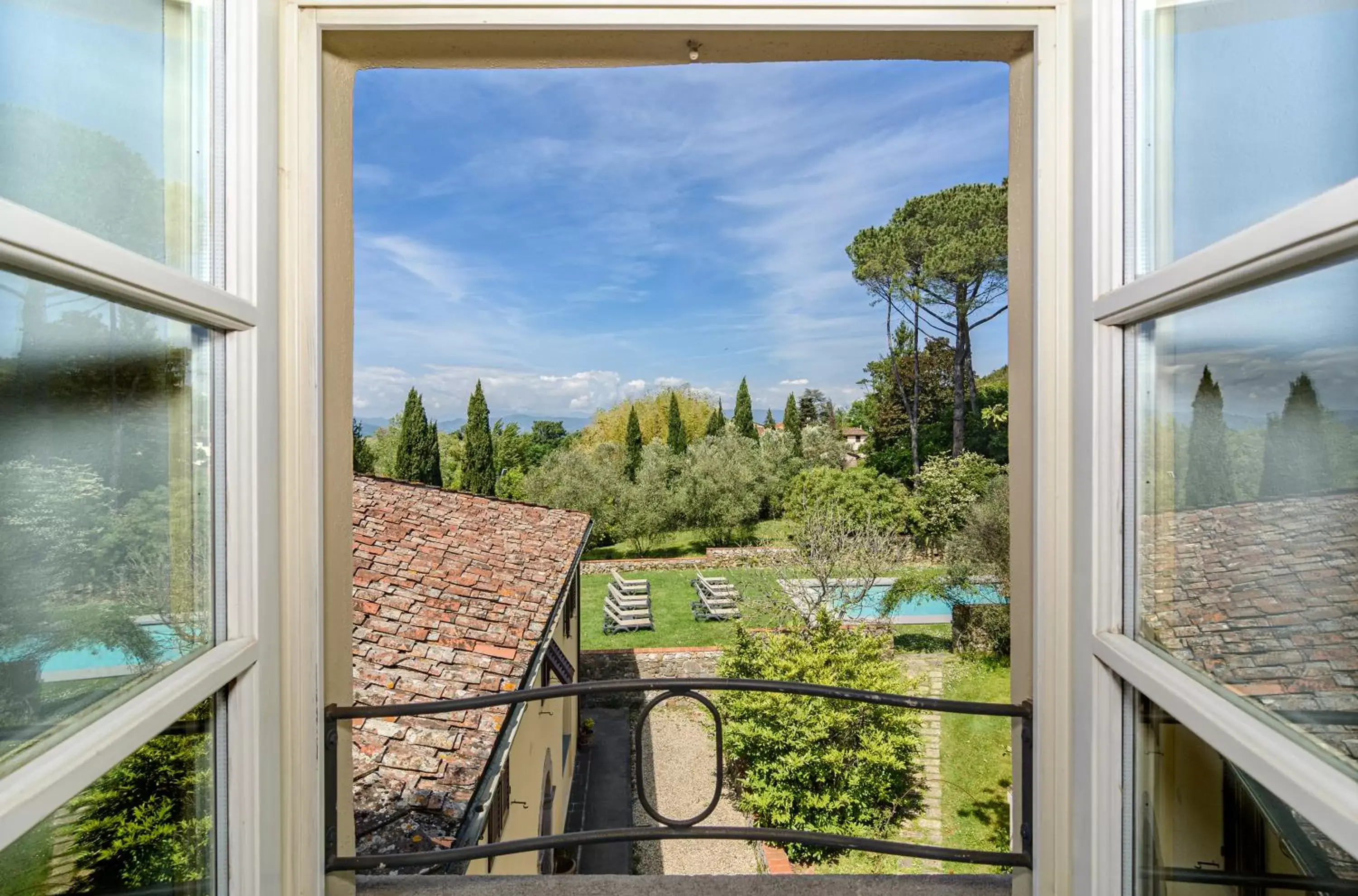 Garden view, View in Hotel Albergo Villa Marta