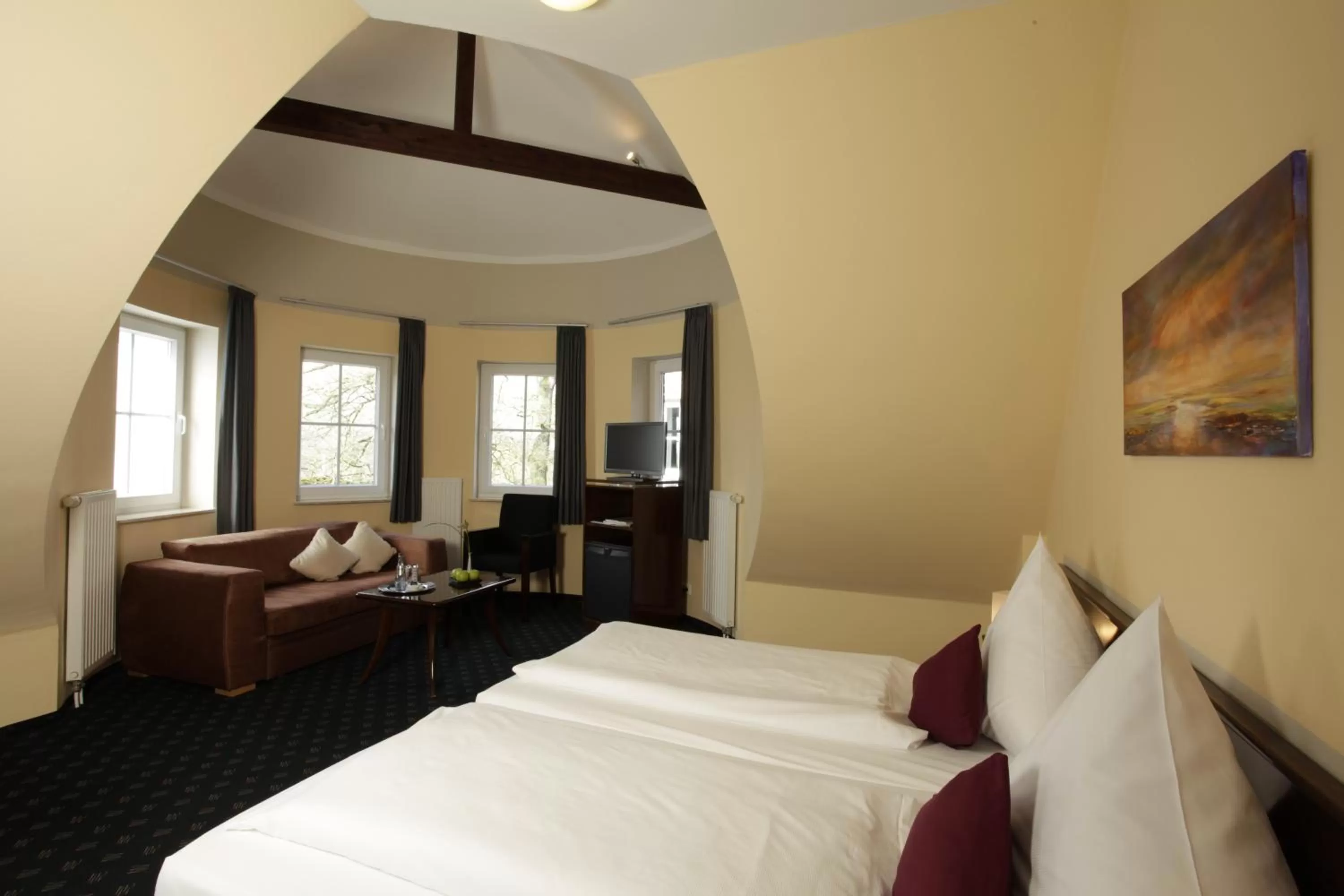 Photo of the whole room, Bed in Hotel Worpsweder Tor