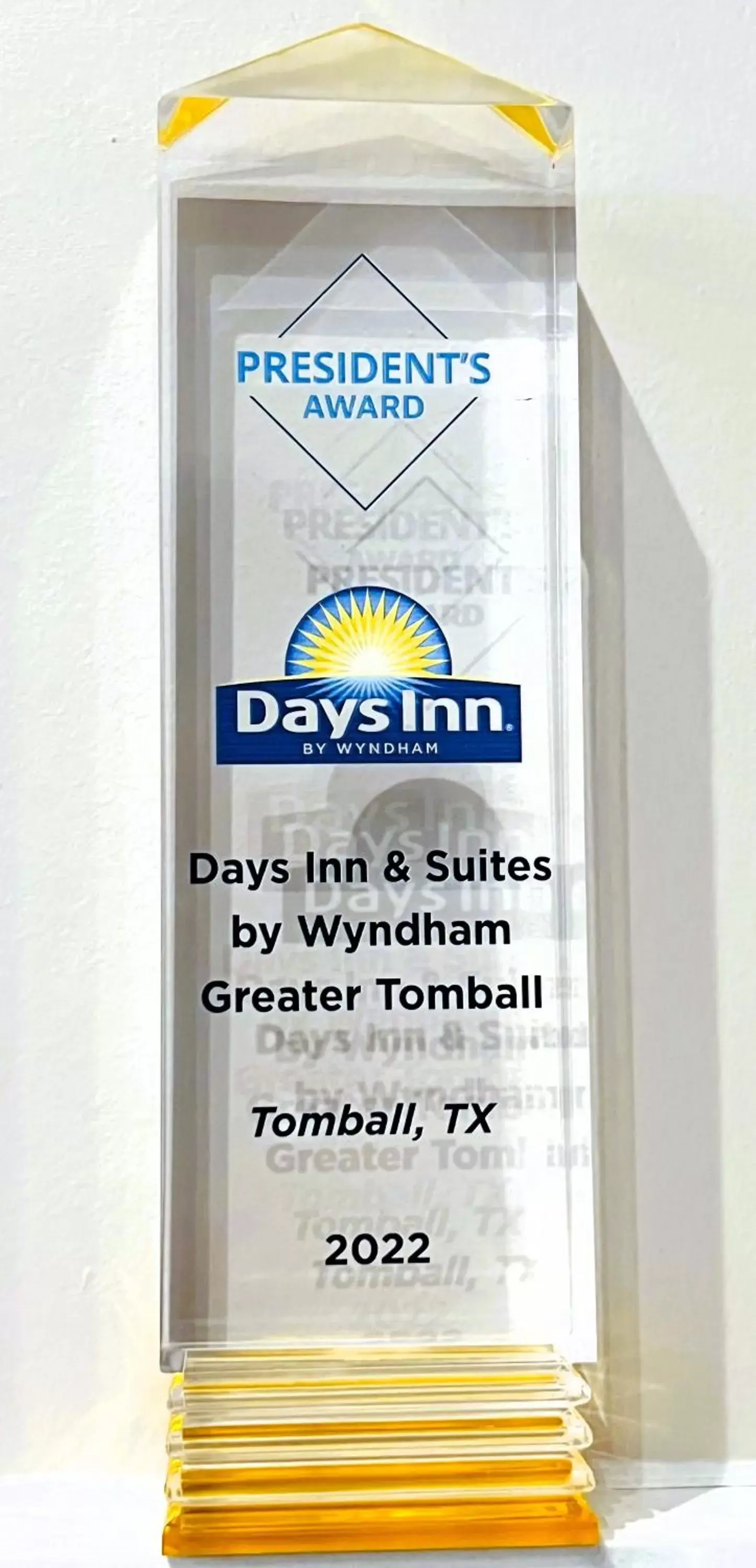 Certificate/Award in Days Inn & Suites by Wyndham Greater Tomball