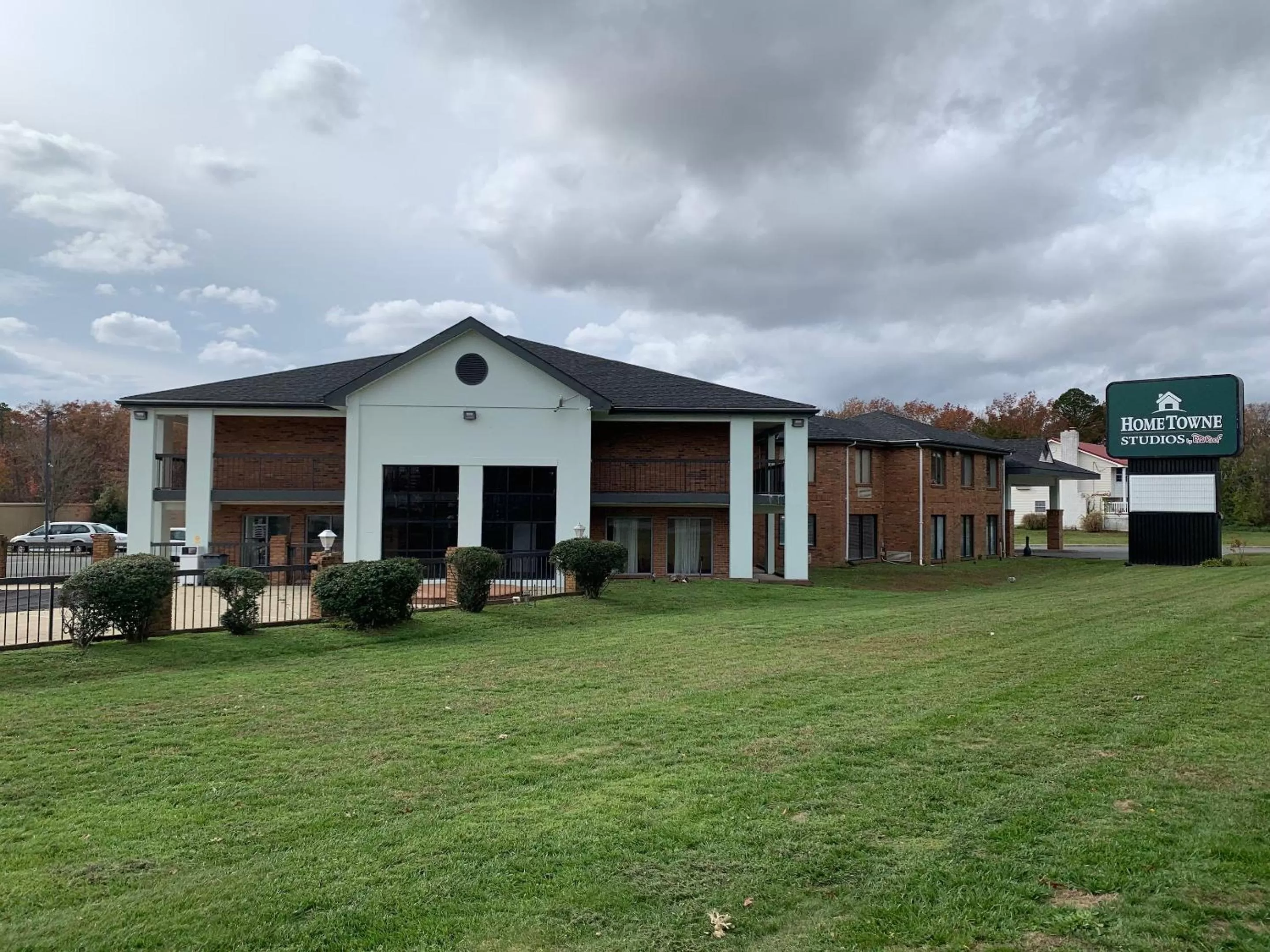 Property building in HomeTowne Studios by Red Roof Egg Harbor-Atlantic City Airport