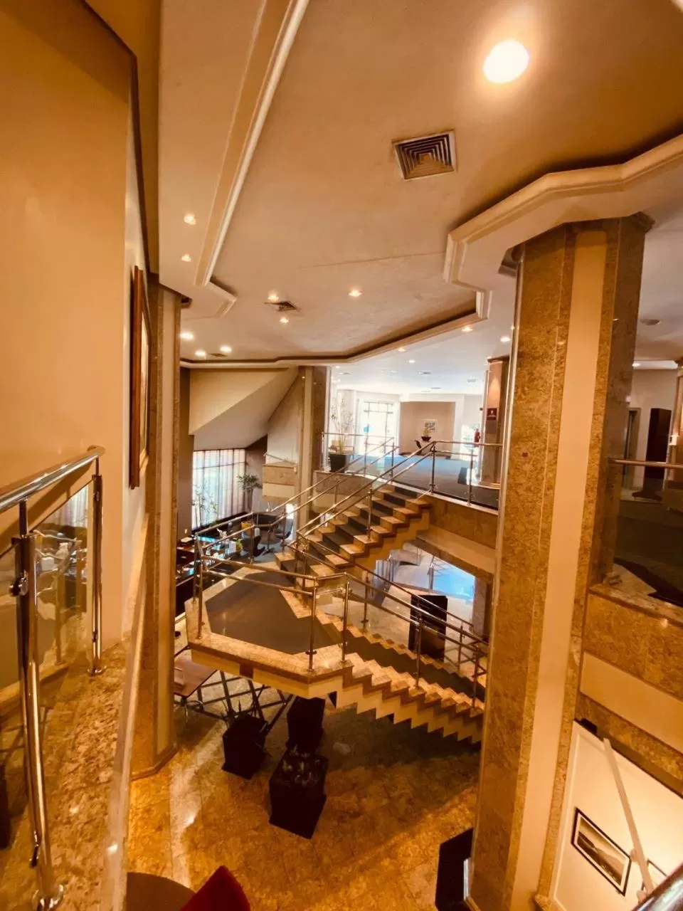 Lobby or reception in Apart-hotel, piscina, TV a cabo, academia