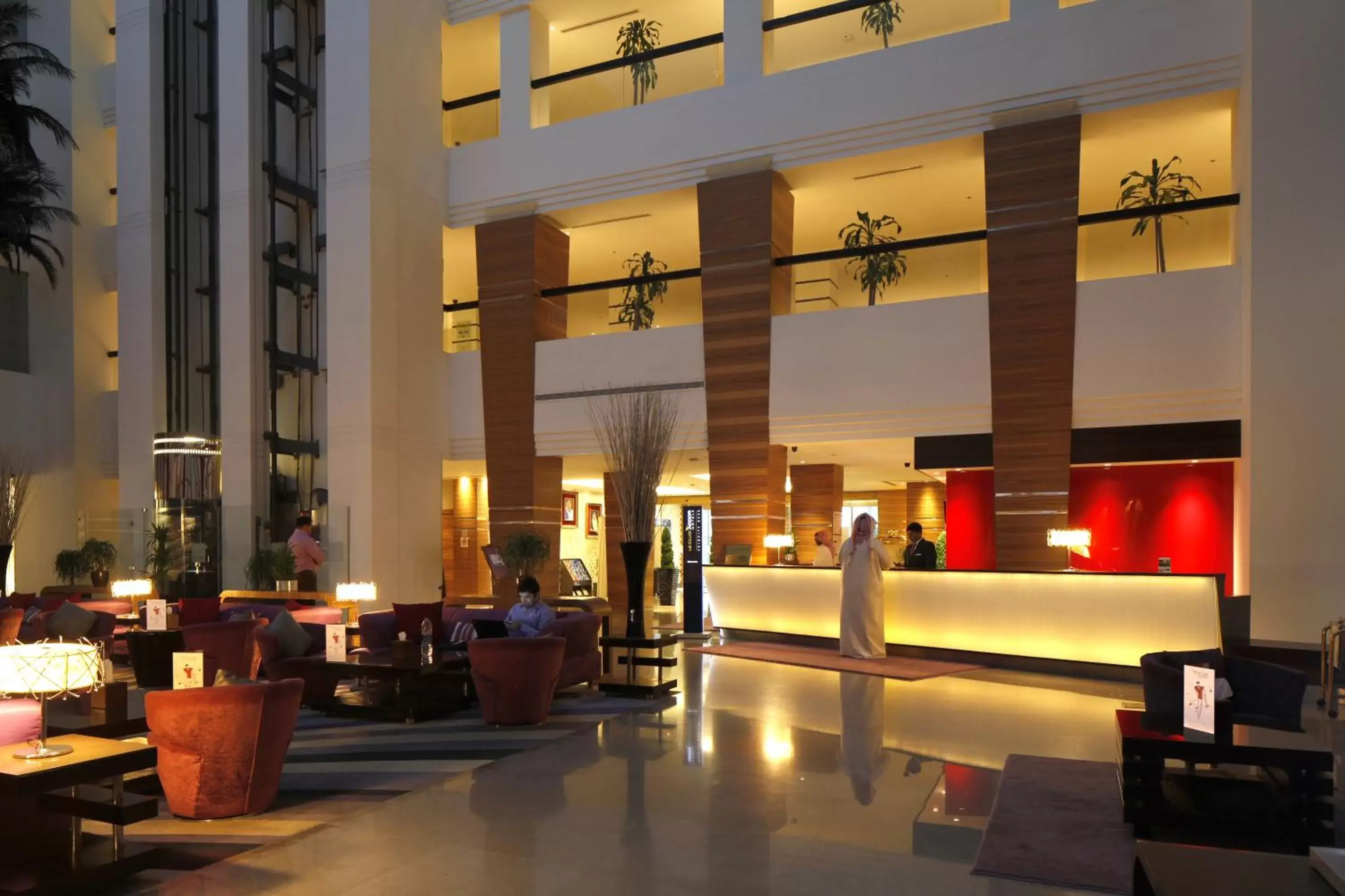 Lobby or reception in Novotel Dammam Business Park