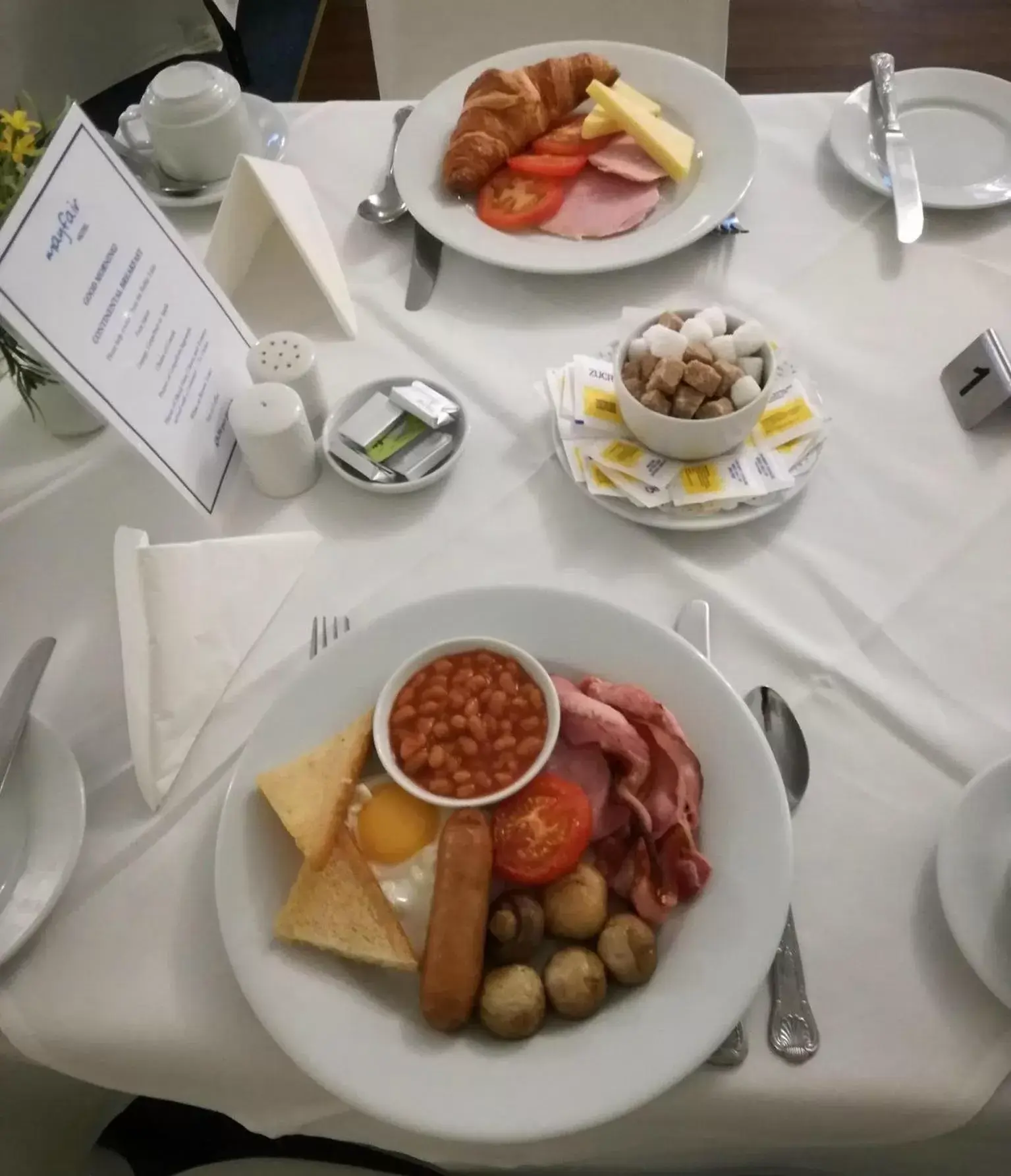 Continental breakfast in The Mayfair Hotel - OCEANA COLLECTION