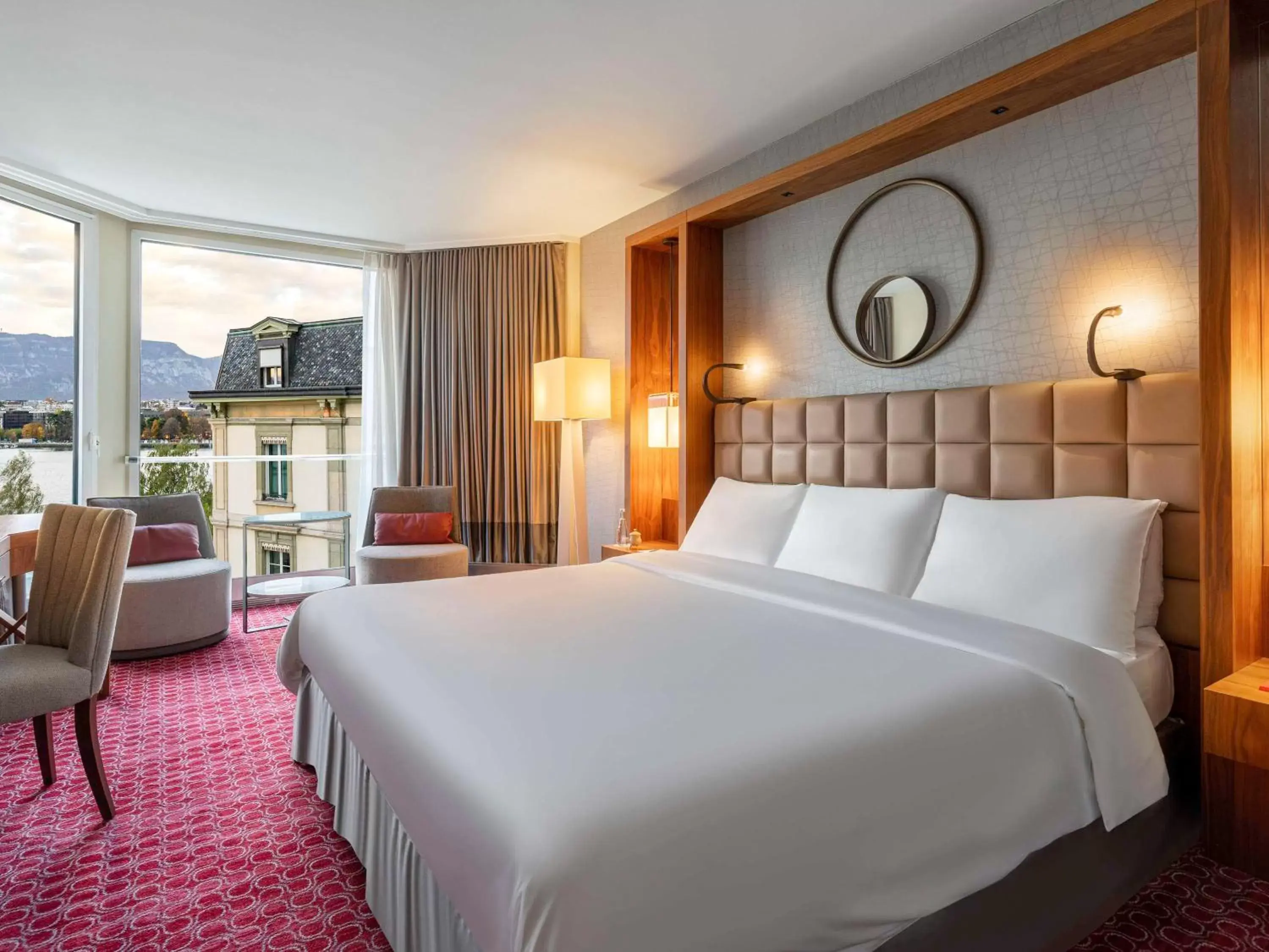 Bedroom, Bed in Fairmont Grand Hotel Geneva