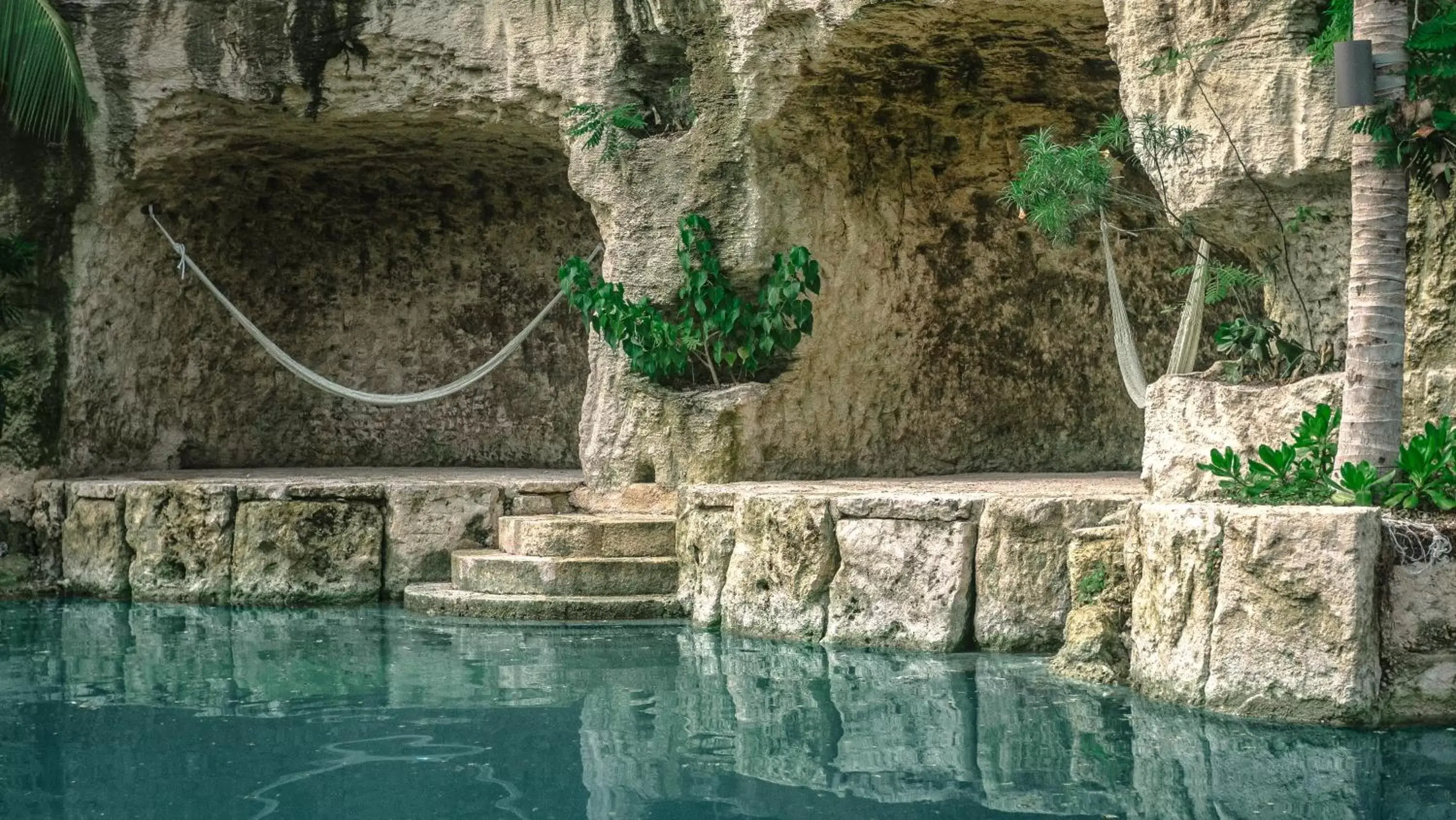 Natural landscape, Swimming Pool in Hotel Xcaret Mexico All Parks All Fun Inclusive