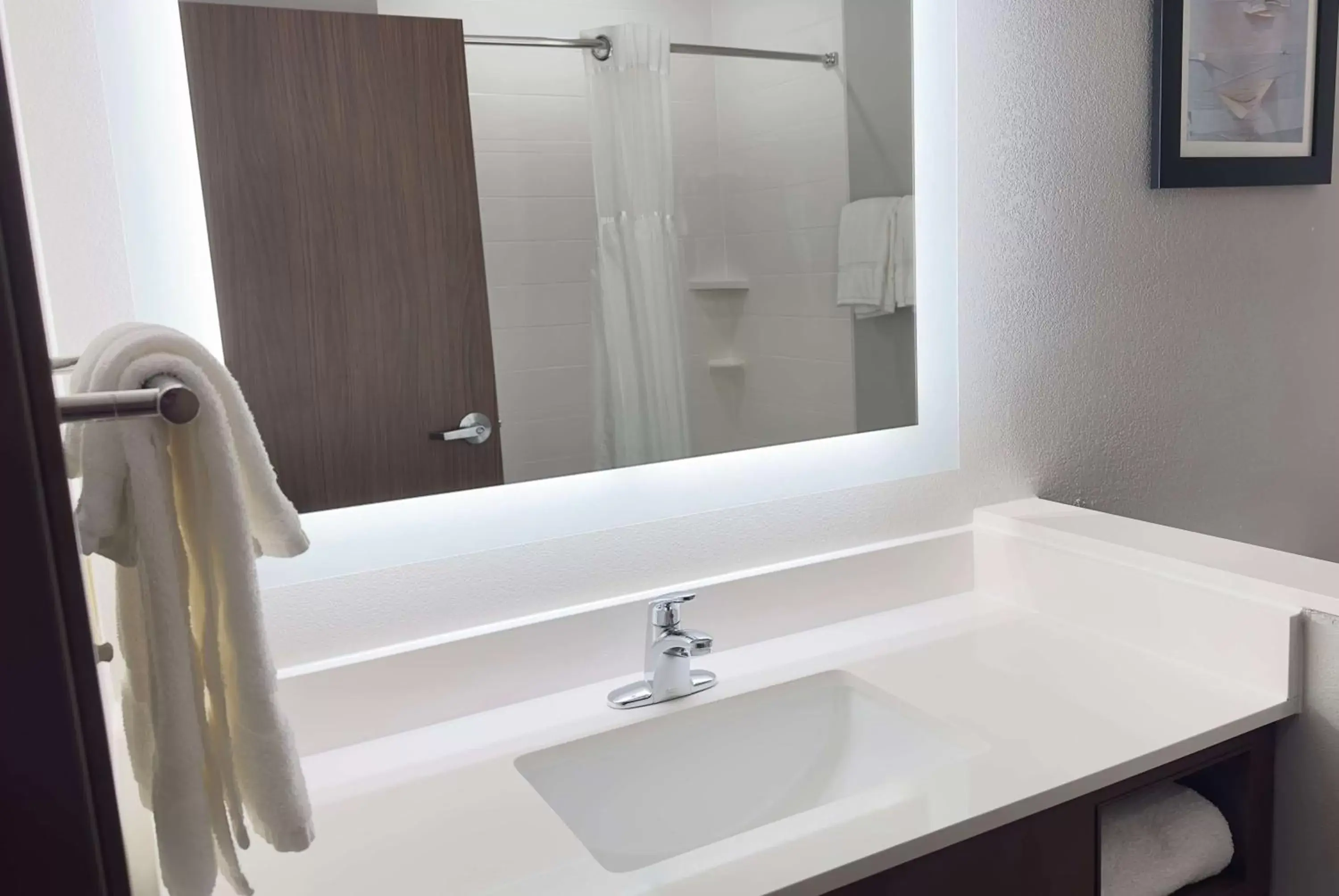 TV and multimedia, Bathroom in La Quinta Inn & Suites by Wyndham Jackson-Cape Girardeau