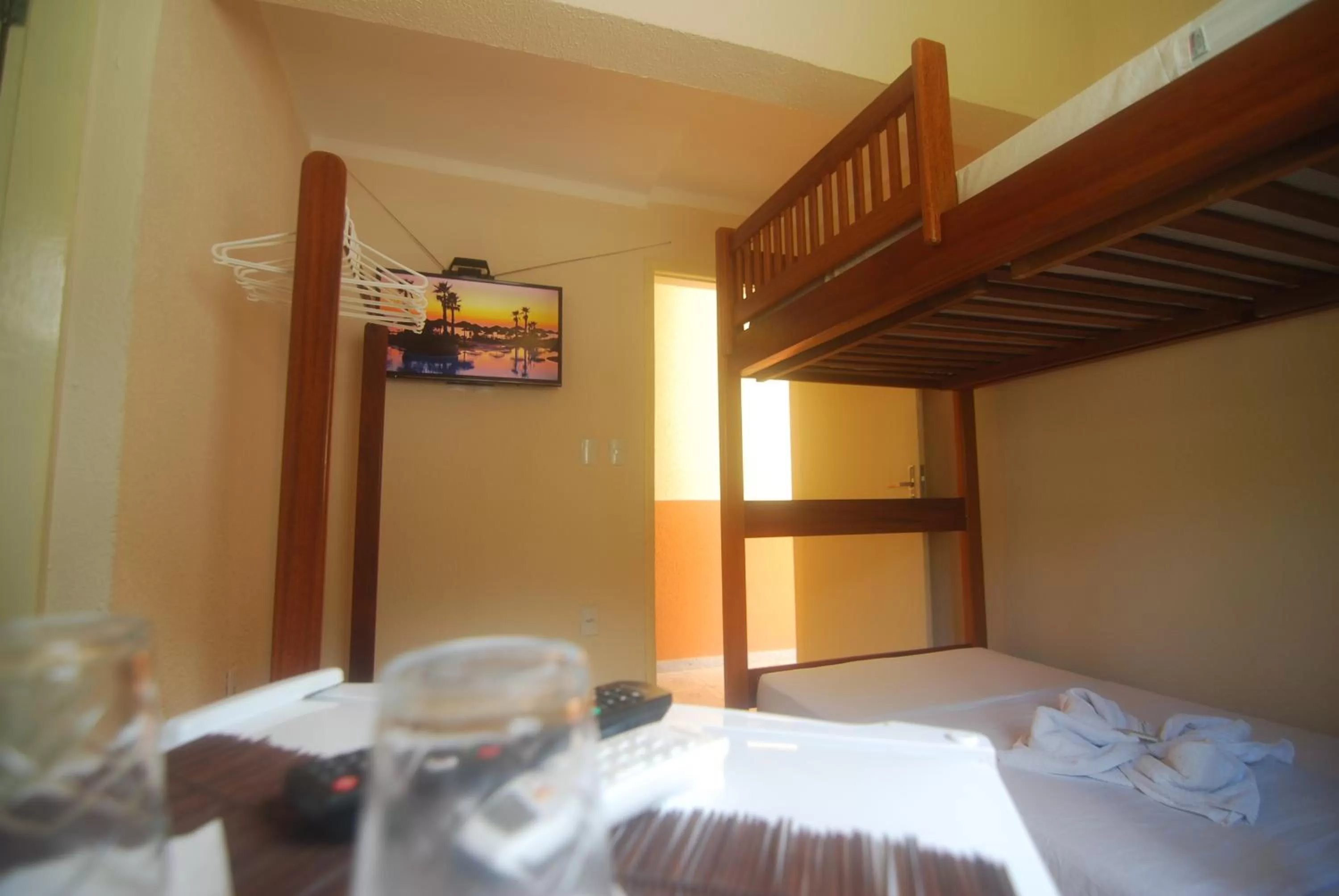 TV and multimedia, Bed in Refúgio Pousada Fortaleza