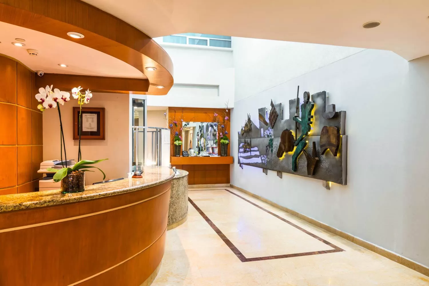Lobby or reception in Eurostars Zona Rosa Suites