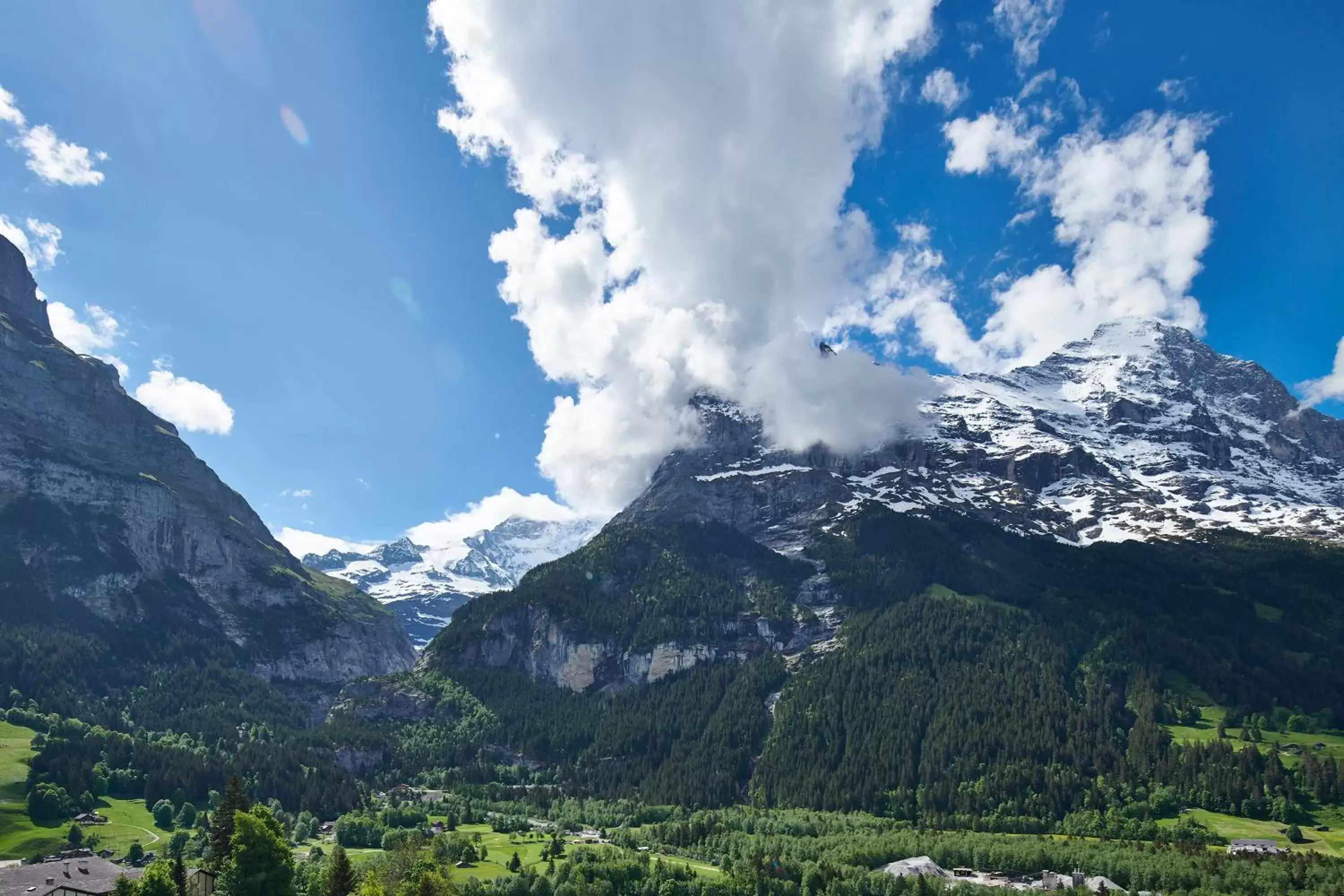 Mountain view in Hotel Spinne Grindelwald