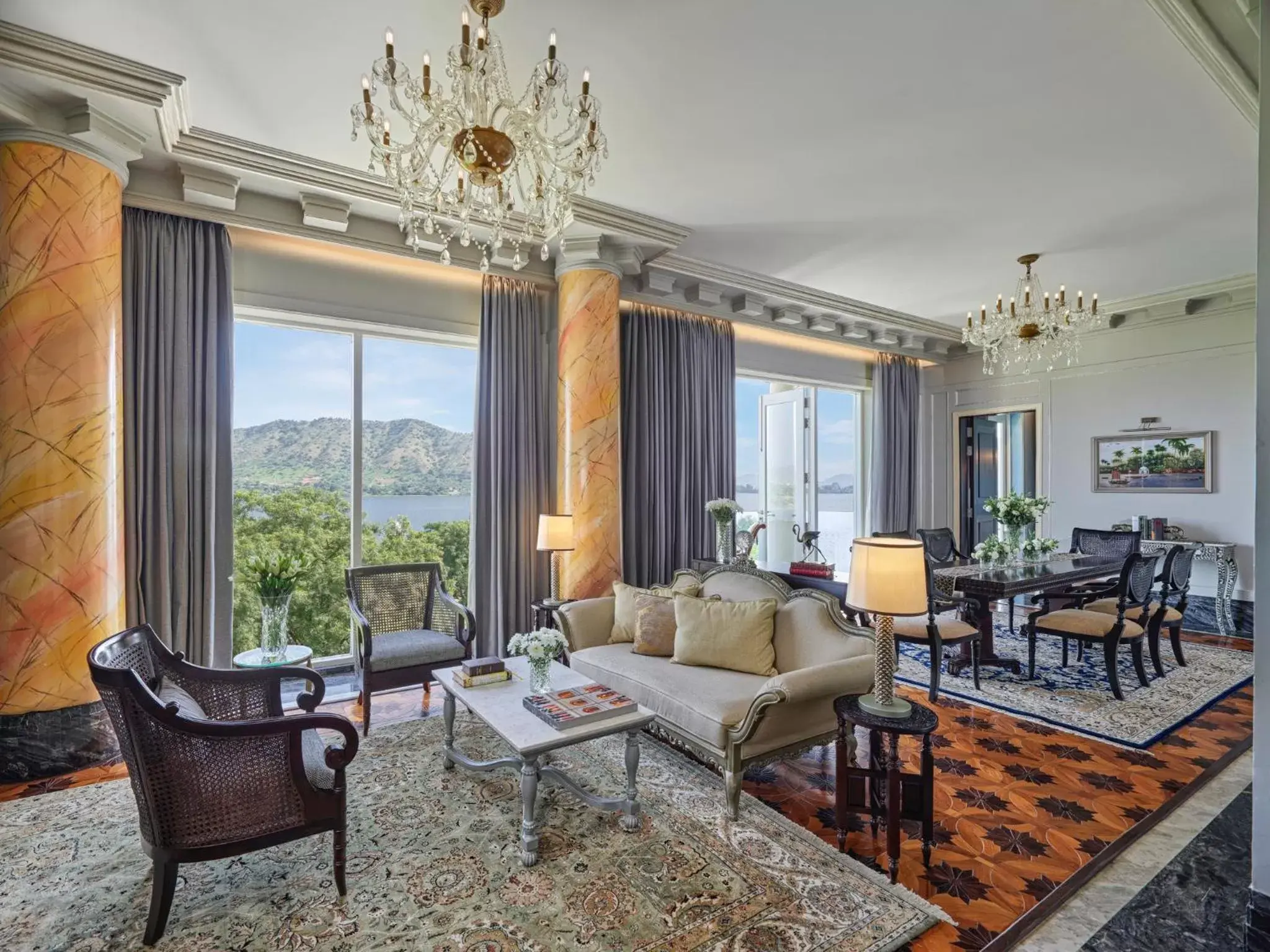 Living room, Seating Area in Raffles Udaipur