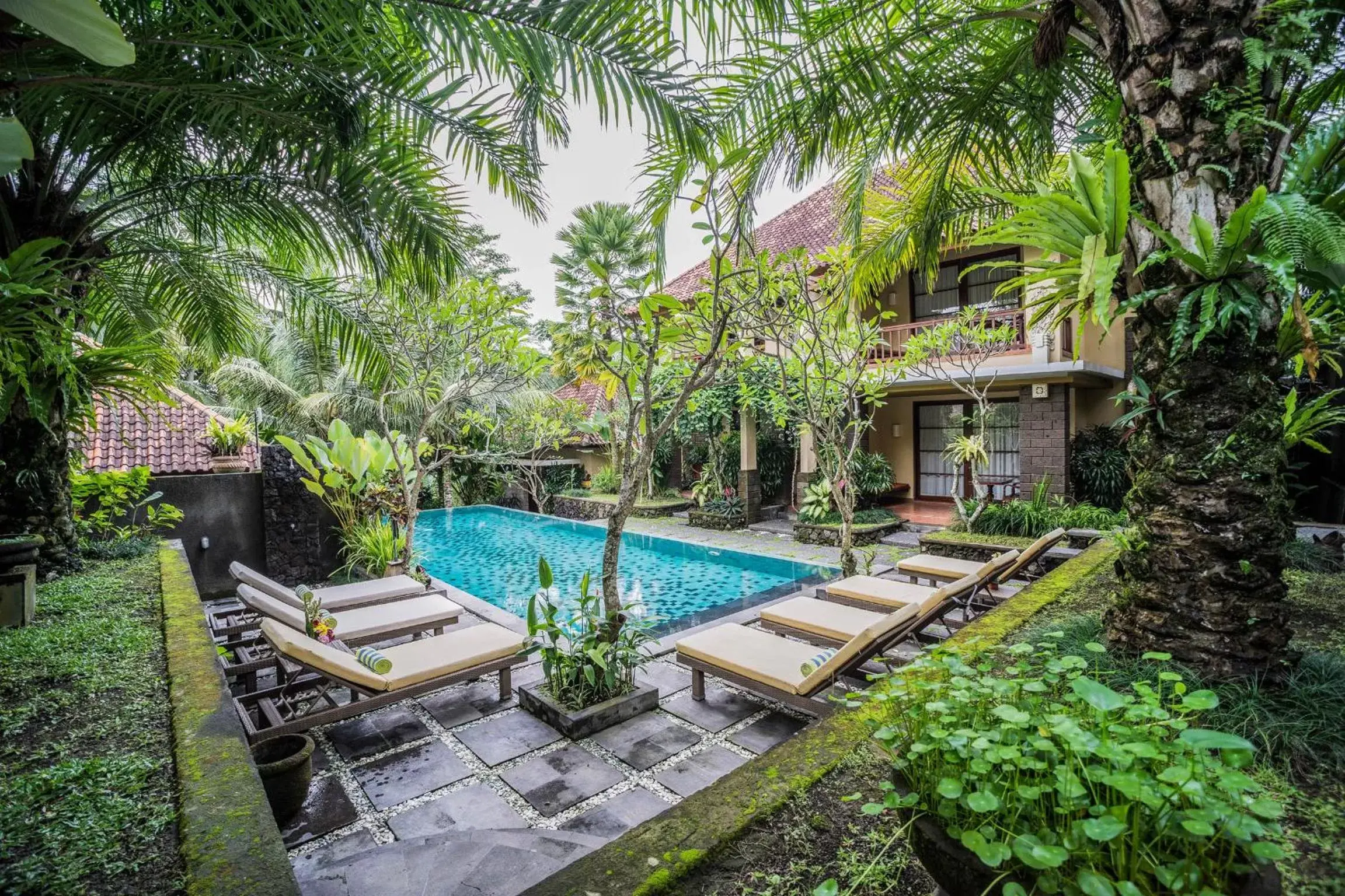 Garden, Swimming Pool in Kori Ubud Resort, Restaurant & Spa