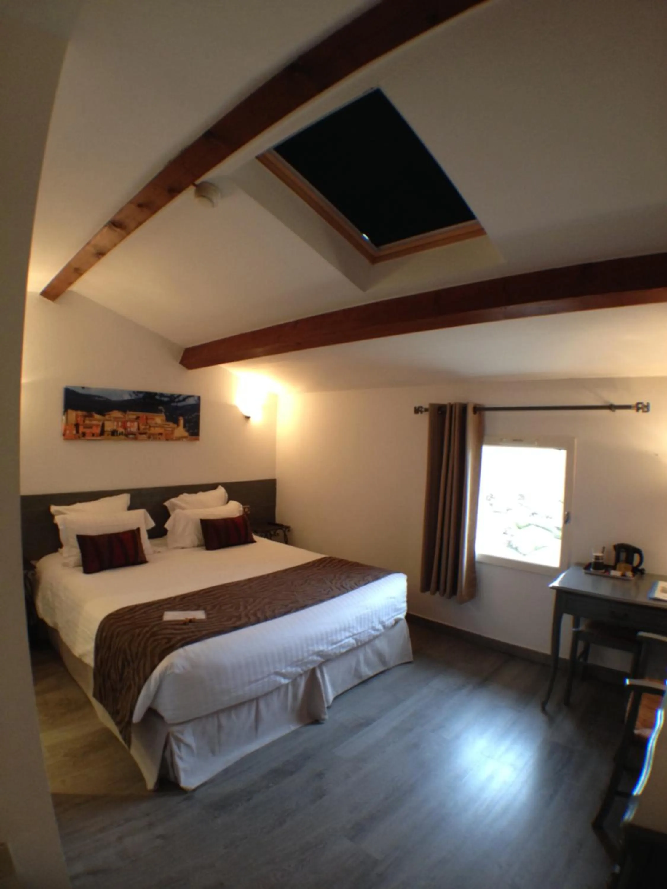Photo of the whole room, Bed in Logis Hotel la Ferme