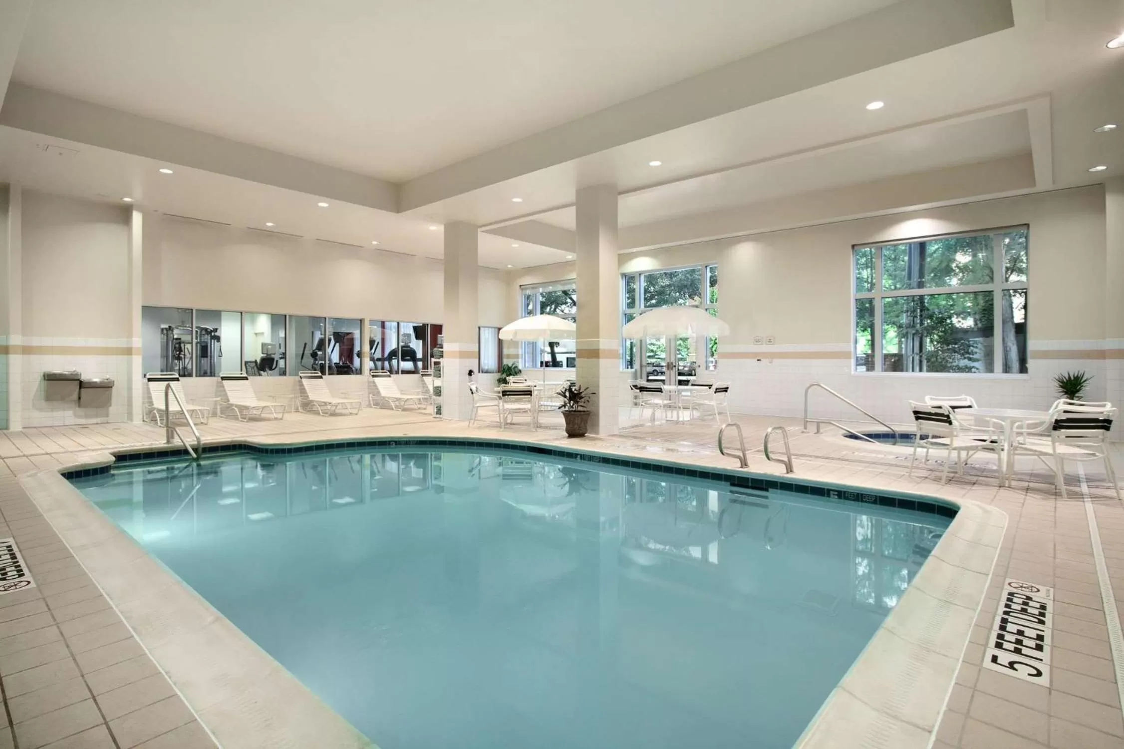 Pool view in Hilton Garden Inn Ithaca