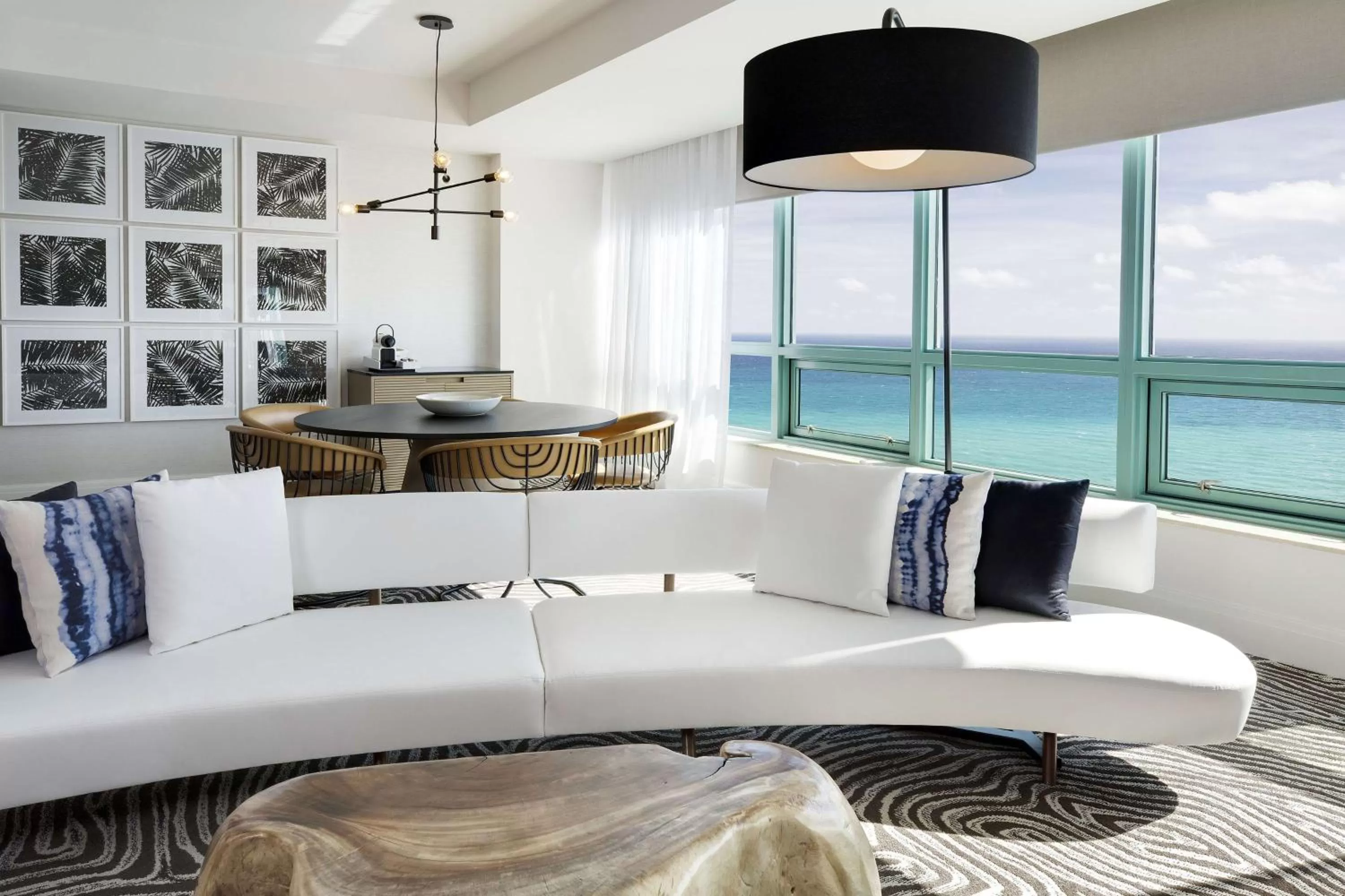 Living room in The Diplomat Beach Resort Hollywood, Curio Collection by Hilton