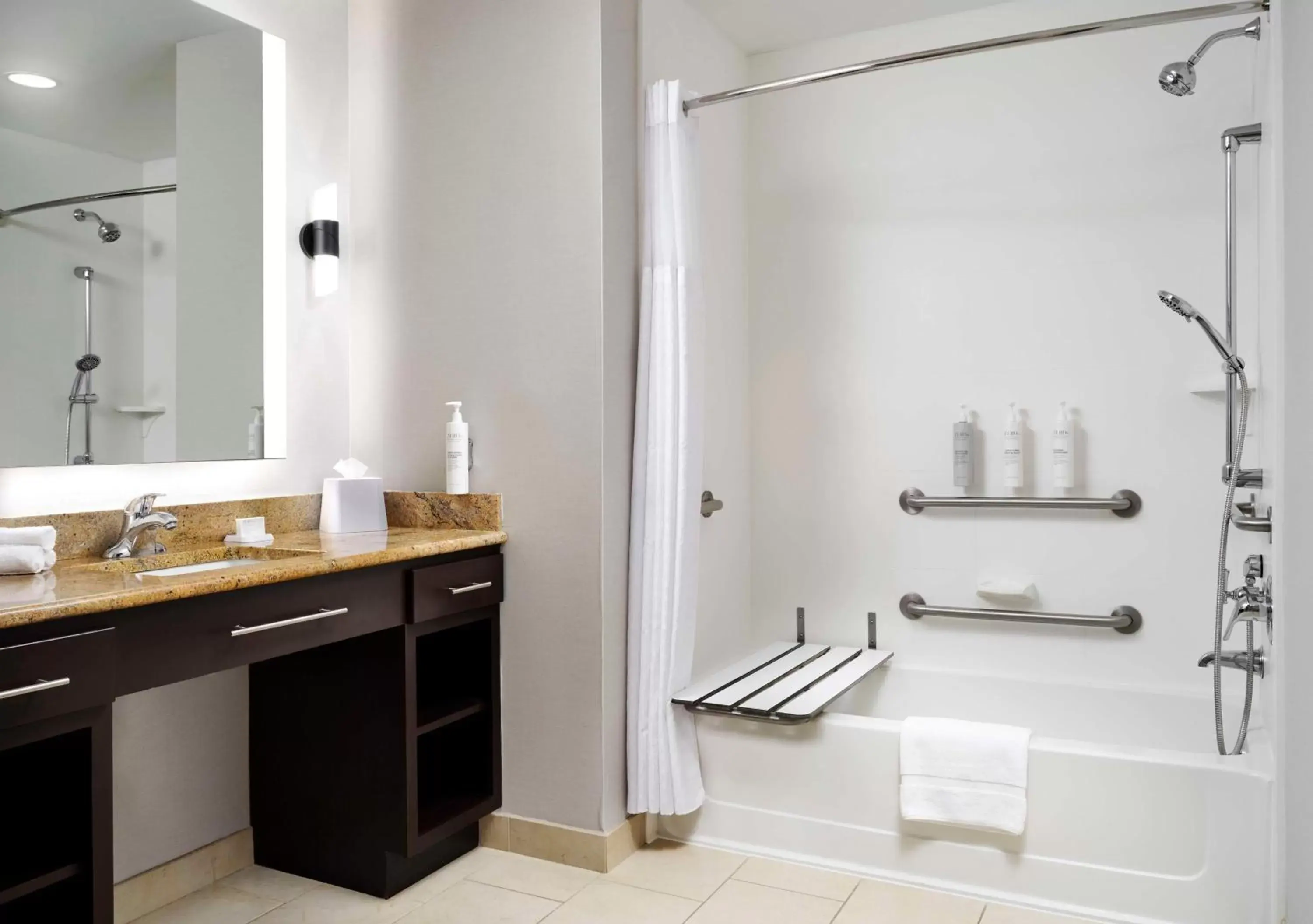 Bathroom in Homewood Suites by Hilton Carle Place - Garden City, NY