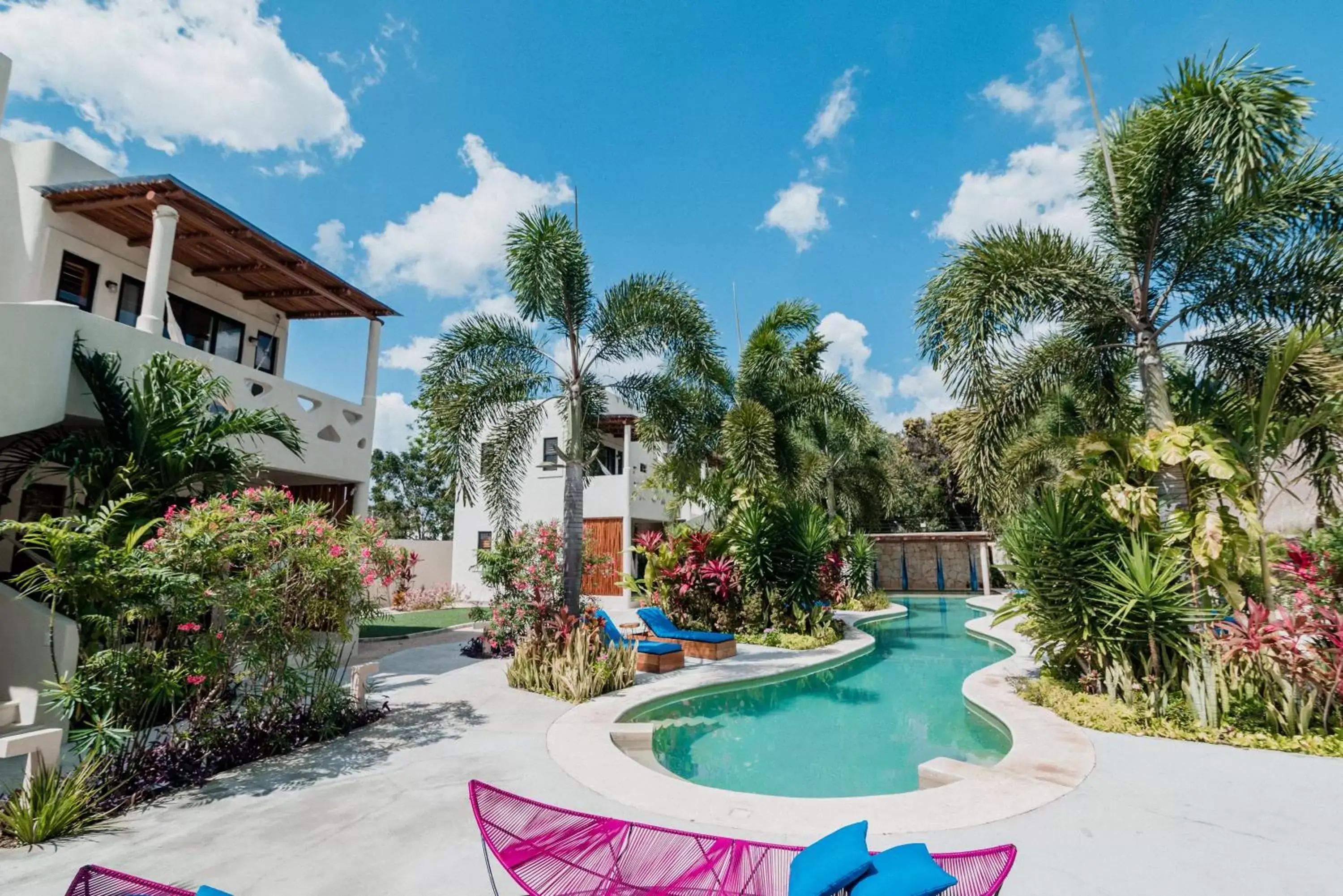 Swimming Pool in Blue Palm Bacalar