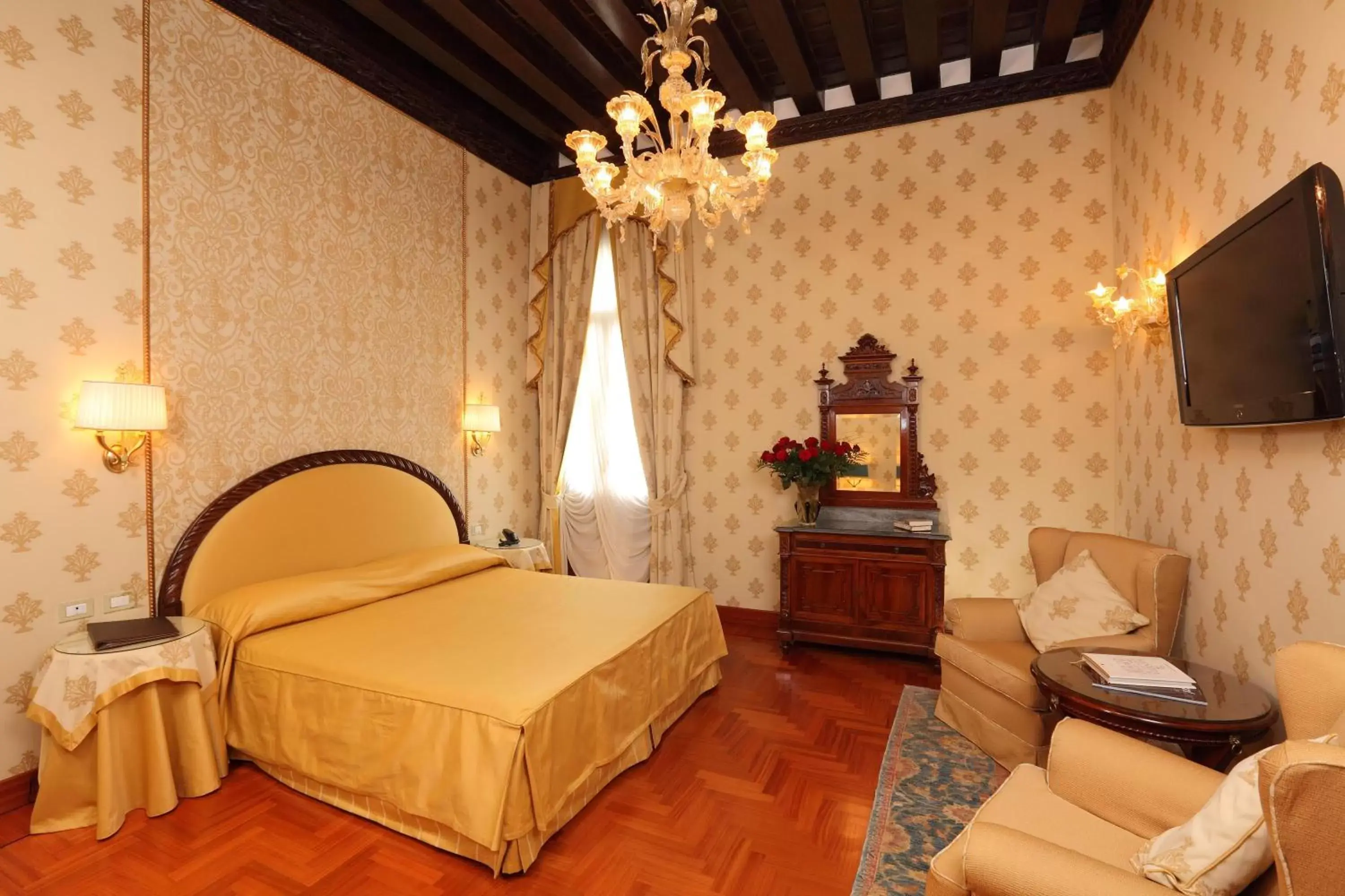 Bed in Hotel Palazzo Stern