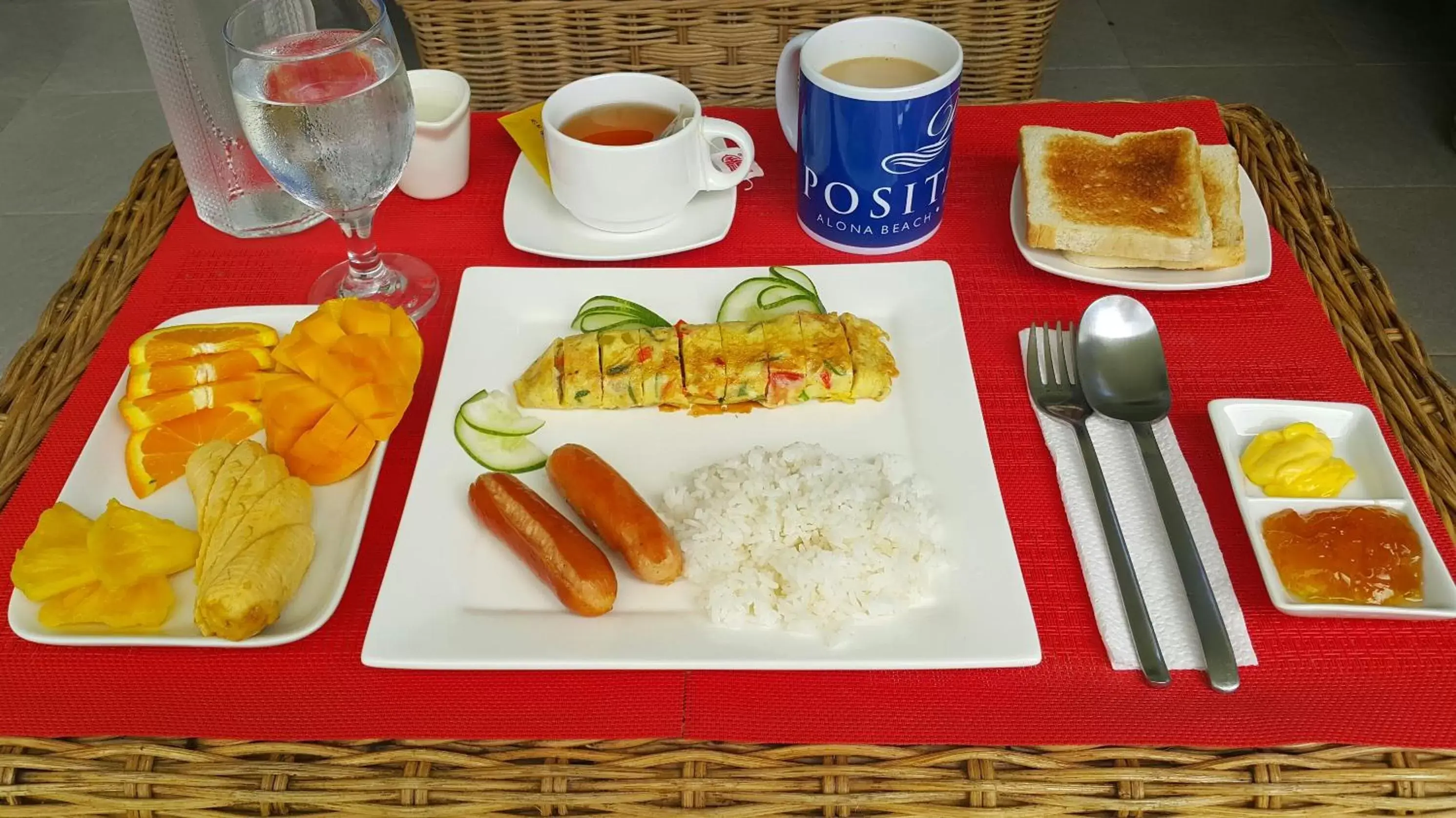 Food, Breakfast in Positano Alona Beach Panglao