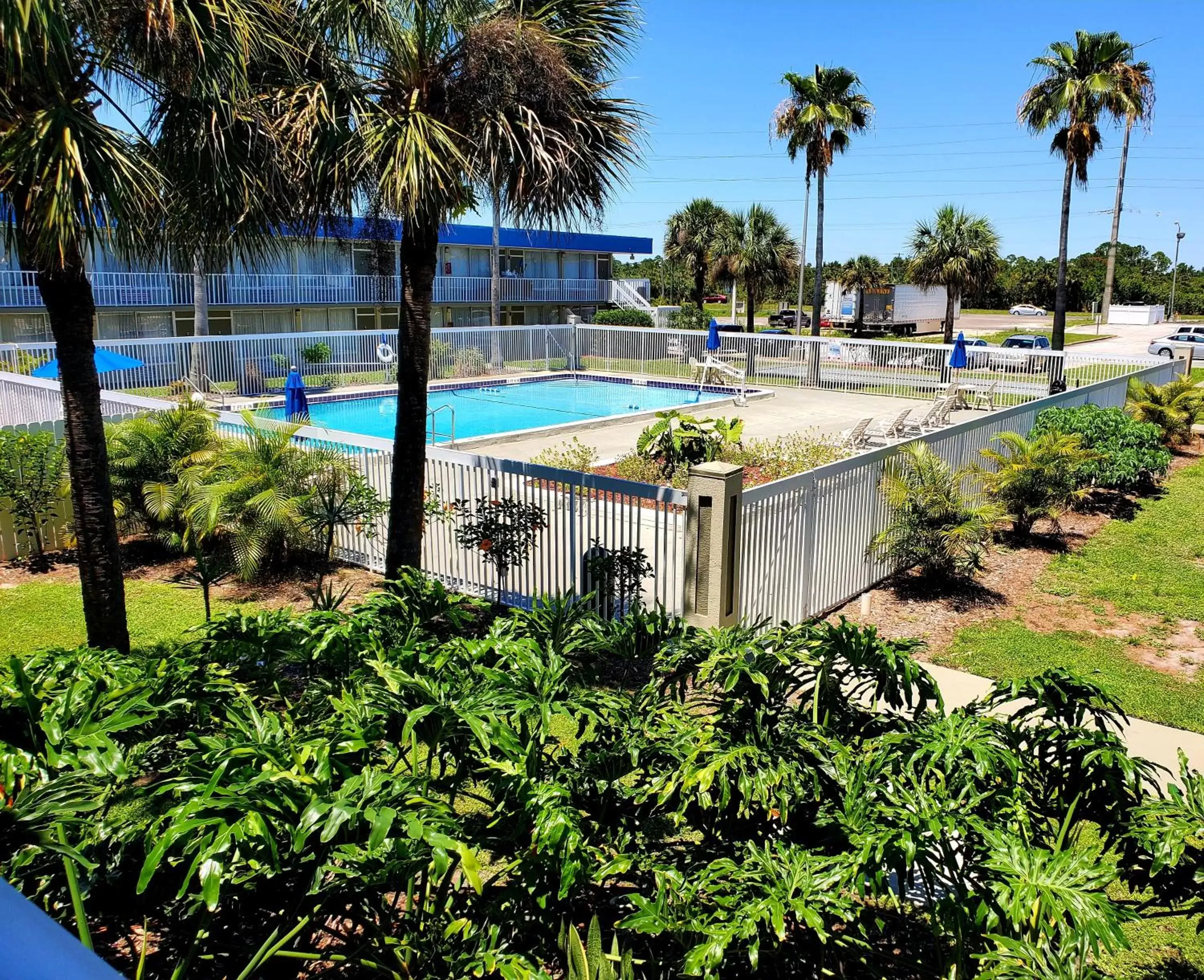 Pool view in Days Inn by Wyndham Titusville Kennedy Space Center Pool view in Days Inn by Wyndham Titusville Kennedy Space Center