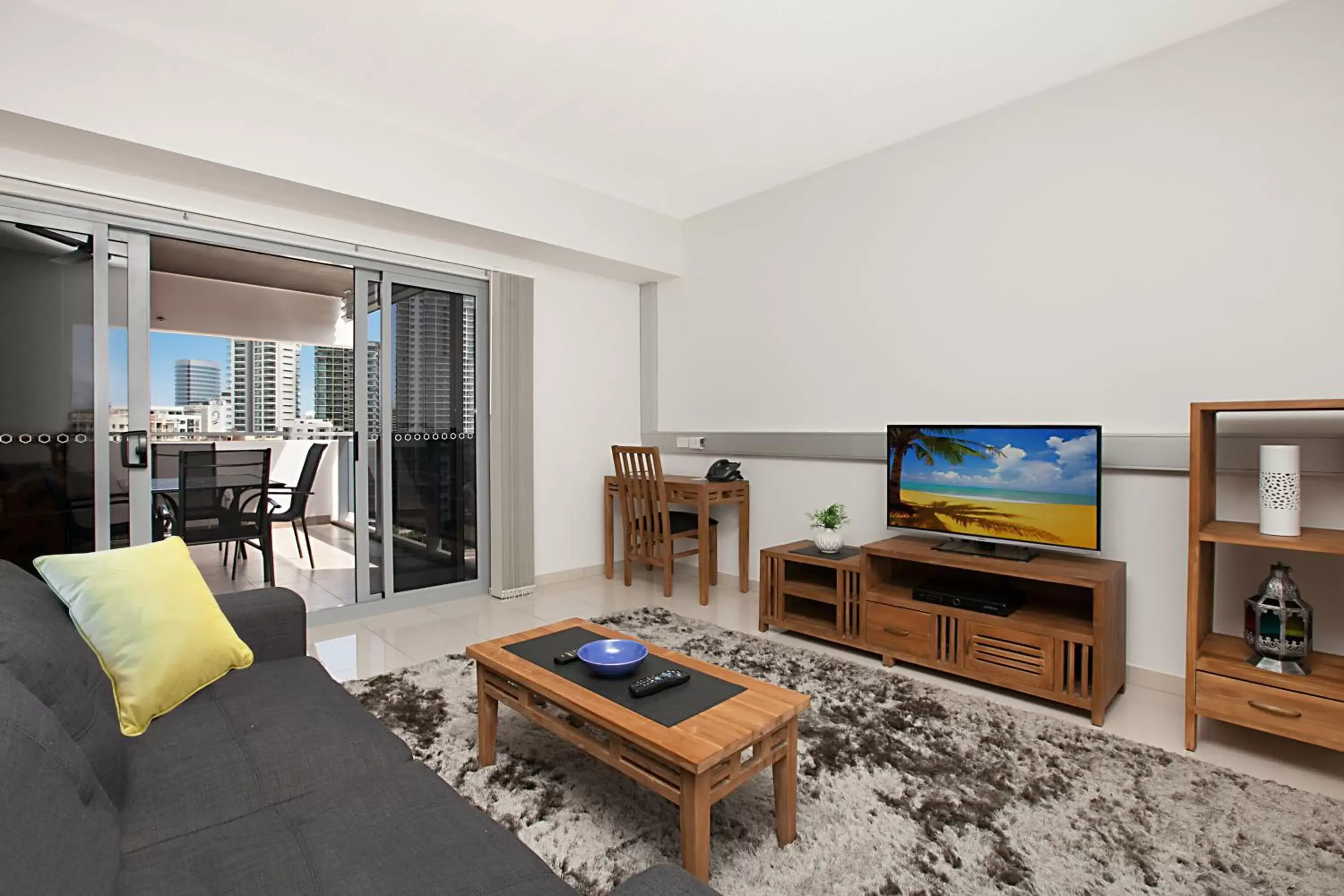 TV and multimedia, Seating Area in Ramada Suites by Wyndham Zen Quarter Darwin