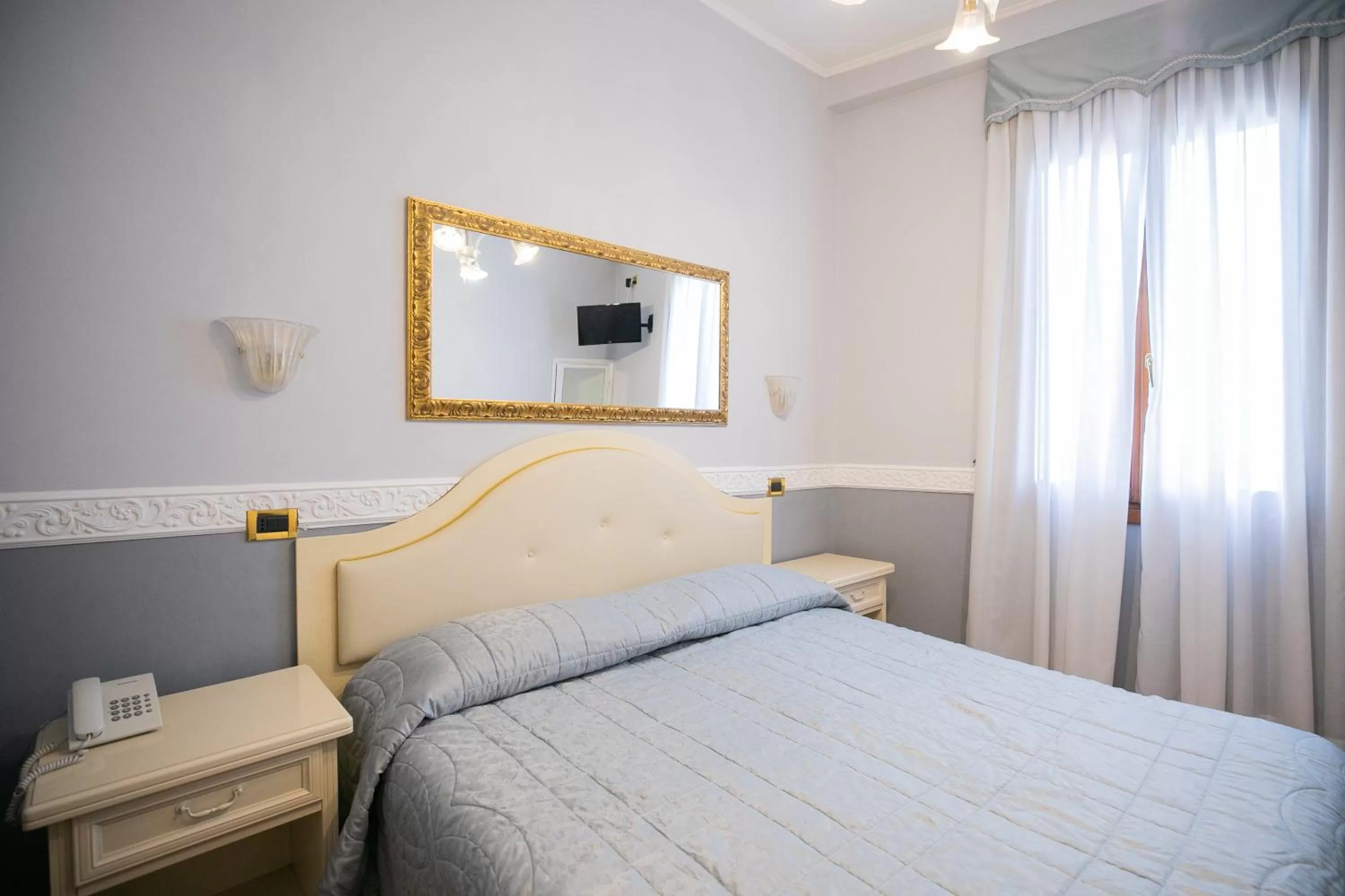 Decorative detail, Bed in Hotel Riviera Venezia Lido