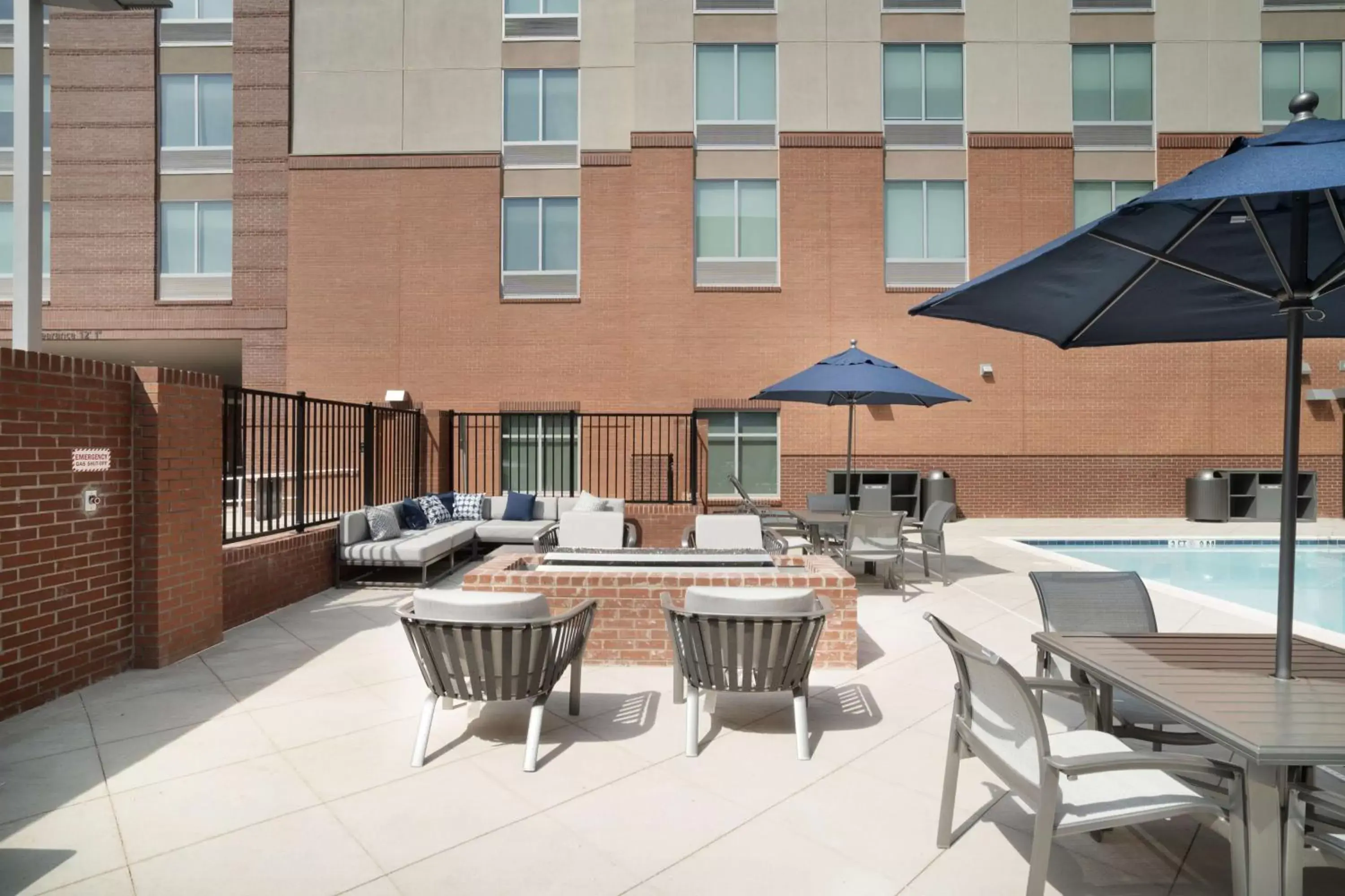 Pool view in Hampton Inn Greer Greenville, Sc