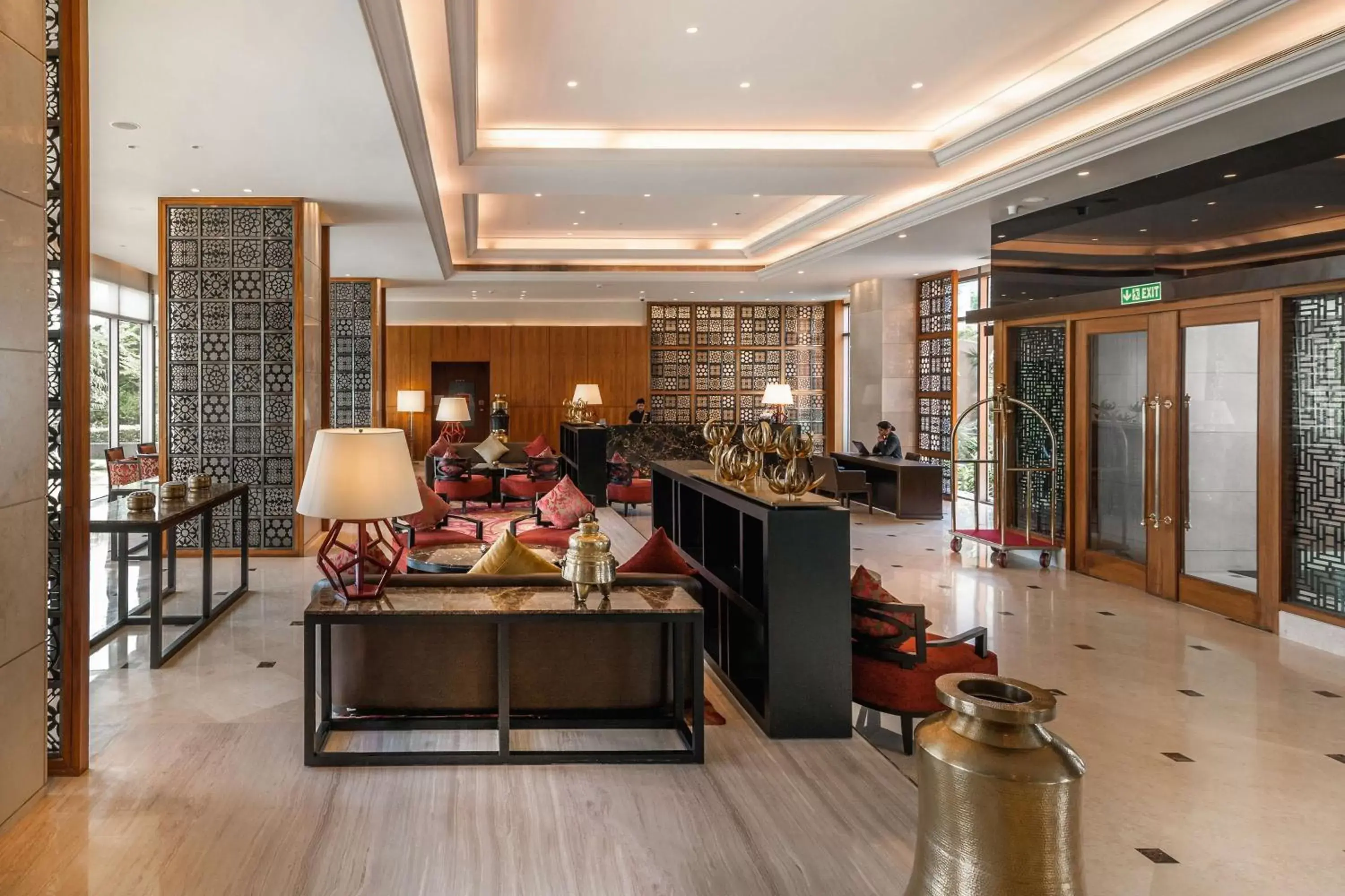 Lobby or reception in Hyatt Ahmedabad Lobby or reception in Hyatt Ahmedabad