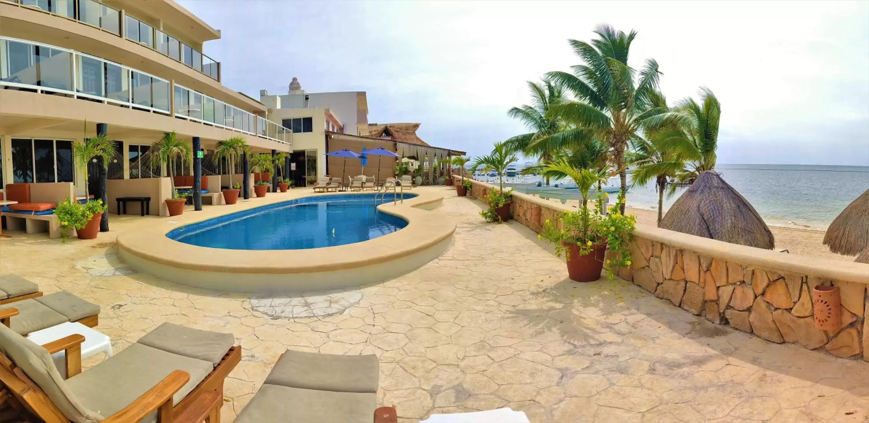 Pool view, Swimming Pool in Hacienda Morelos Beachfront Hotel