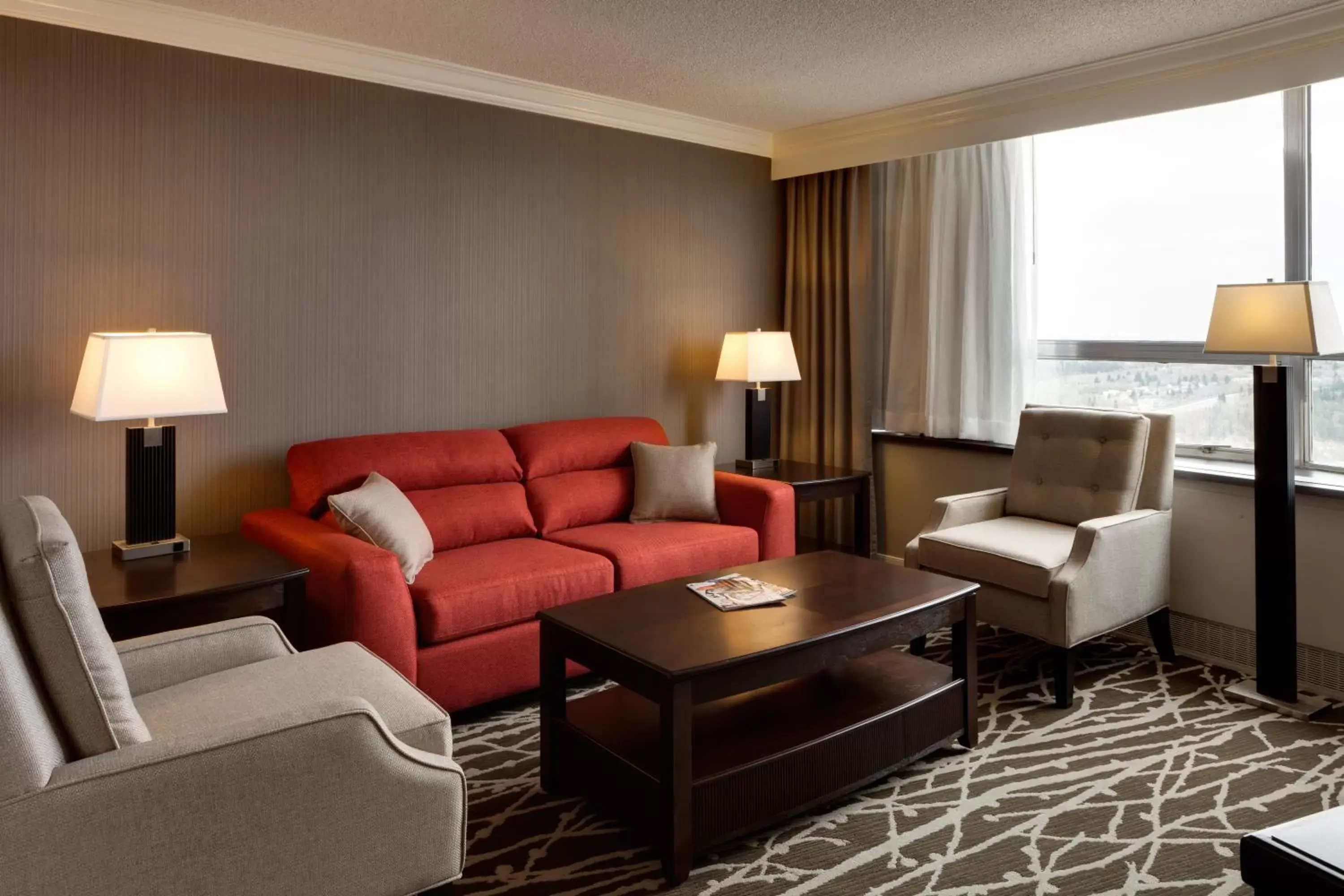 Living room in Chateau Lacombe Hotel Living room in Chateau Lacombe Hotel