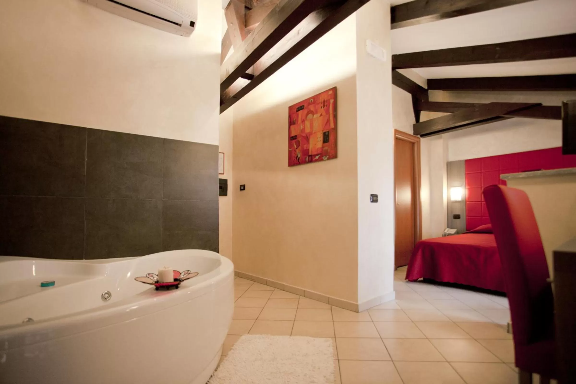 Bed in Hotel Villa Glicini