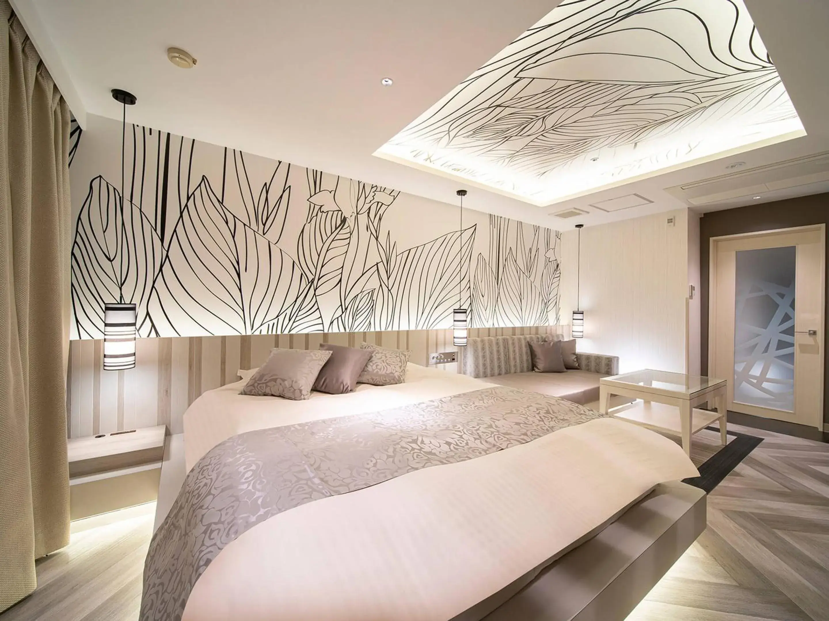 Bed in HOTEL U's Kouroen Bed in HOTEL U's Kouroen