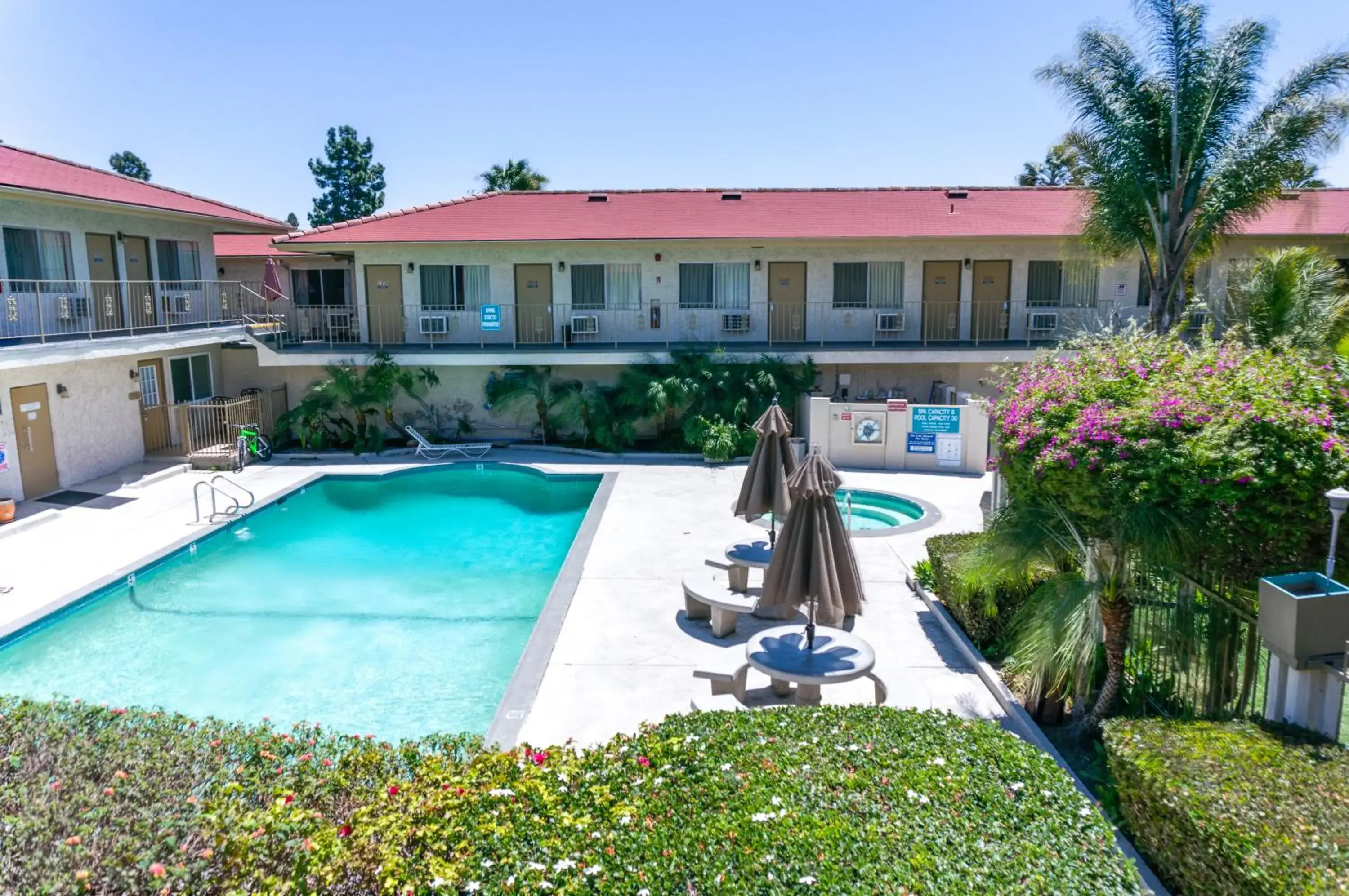 Swimming Pool in California Suites Hotel