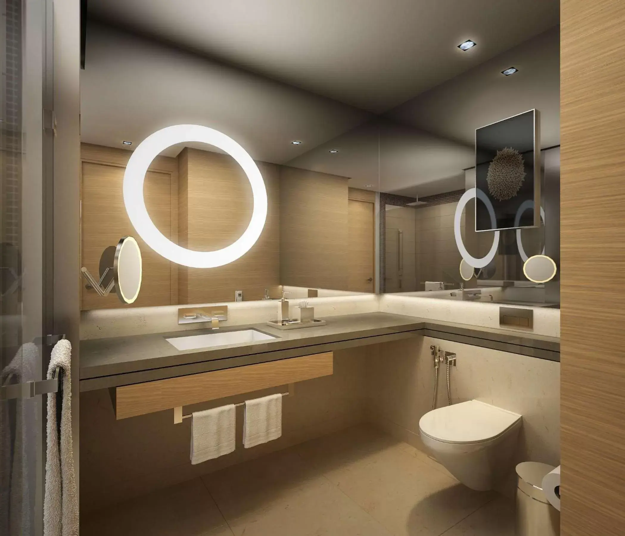 Bathroom in DoubleTree by Hilton Hotel Riyadh - Al Muroj Business Gate
