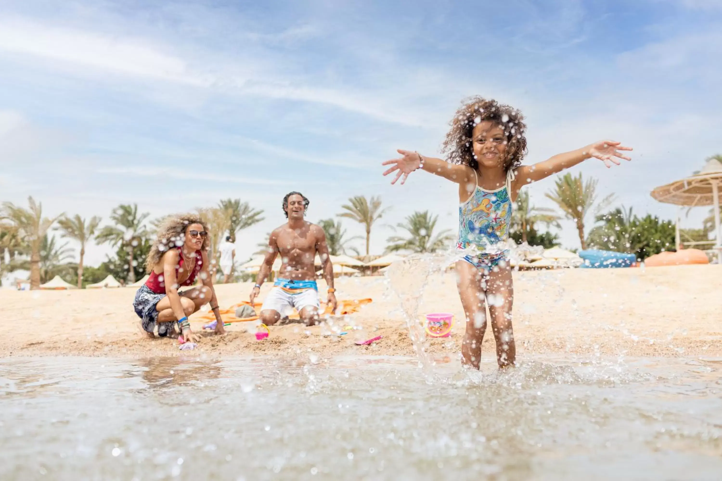 Beach, Children in Desert Rose Resort