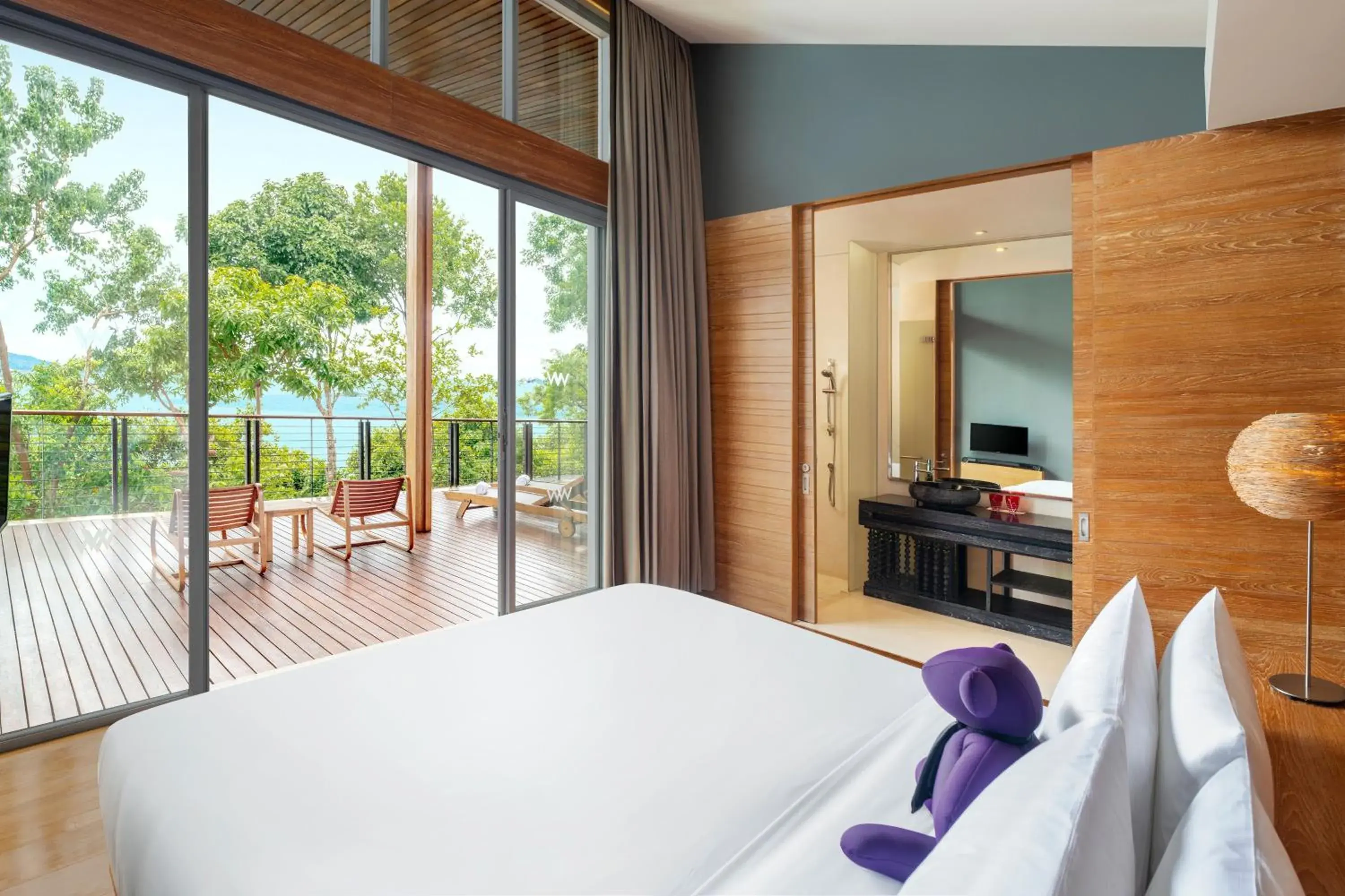 Photo of the whole room, Bed in W Koh Samui