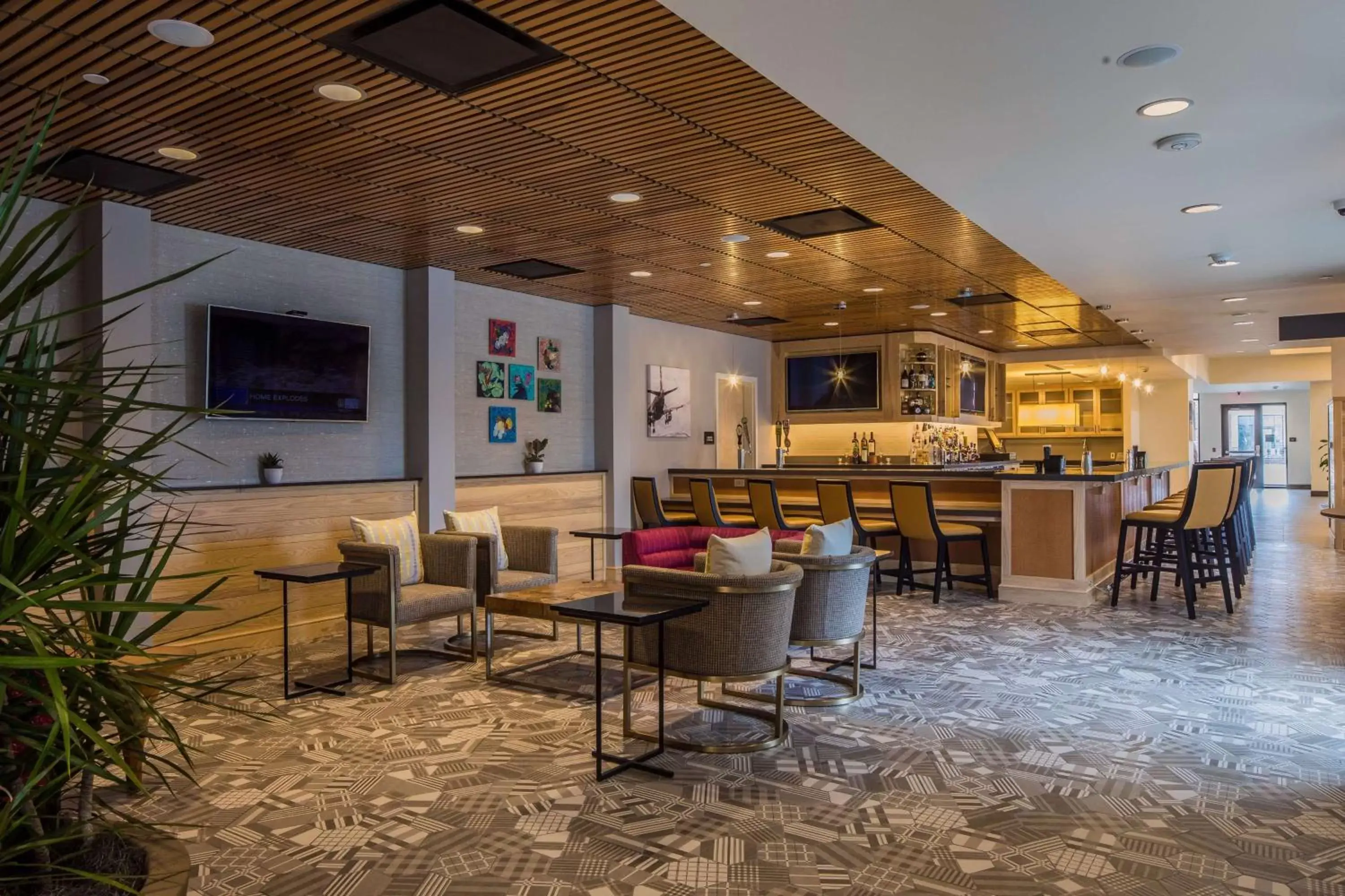 Lounge or bar, Restaurant/Places to Eat in Hilton Garden Inn Pittsburgh Airport