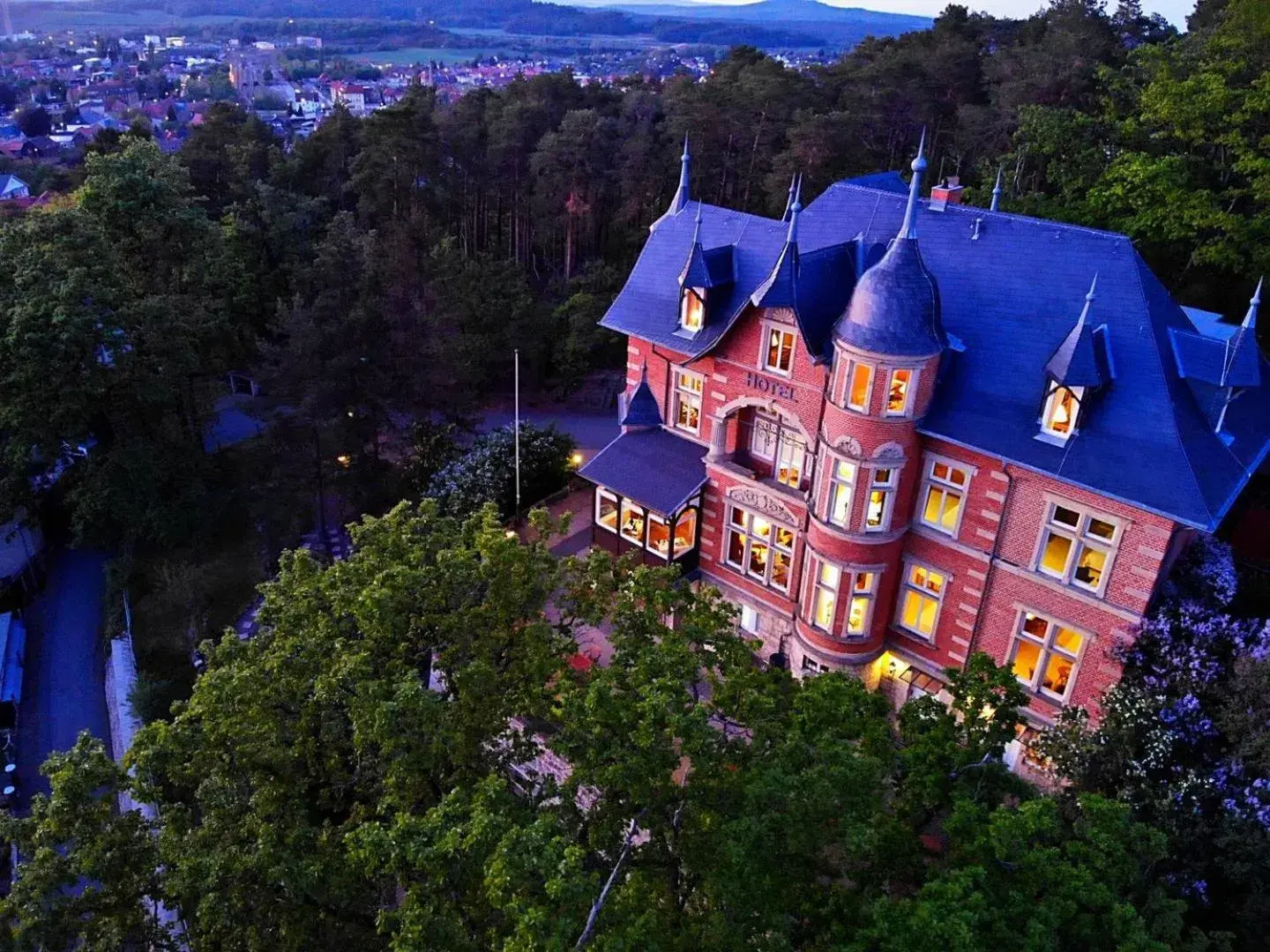 Facade/entrance, Bird's-eye View in Hotel Villa Viktoria Luise