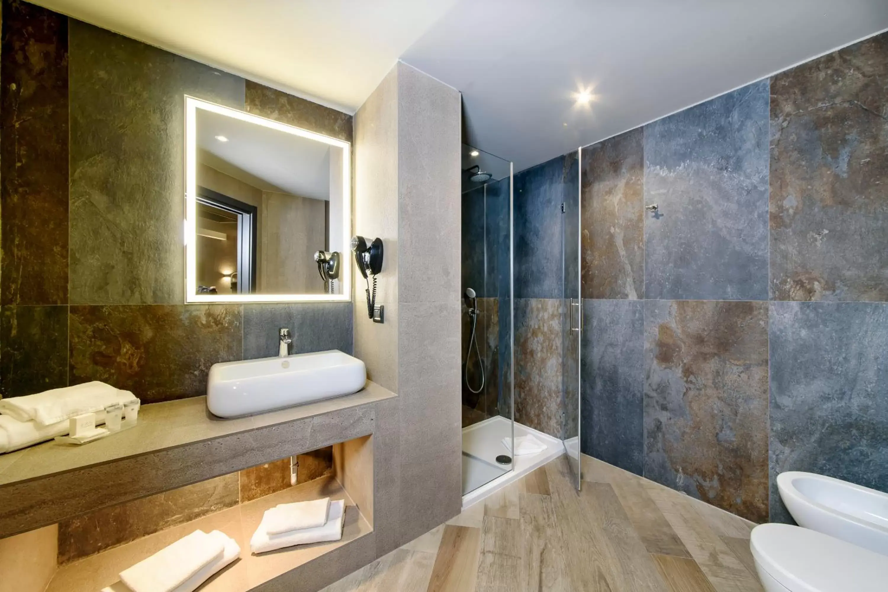 Bathroom in Just Hotel Milano