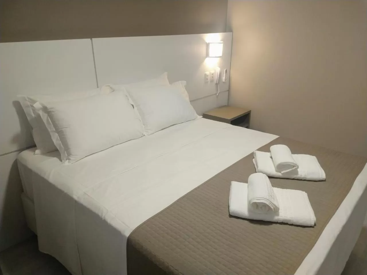 Bed in Tri Hotel Executive Indaial