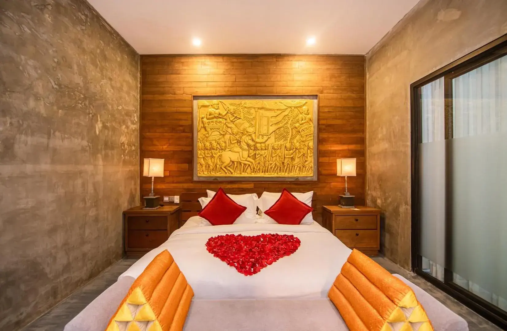 Seating area, Bed in Cambana d'Angkor Suites