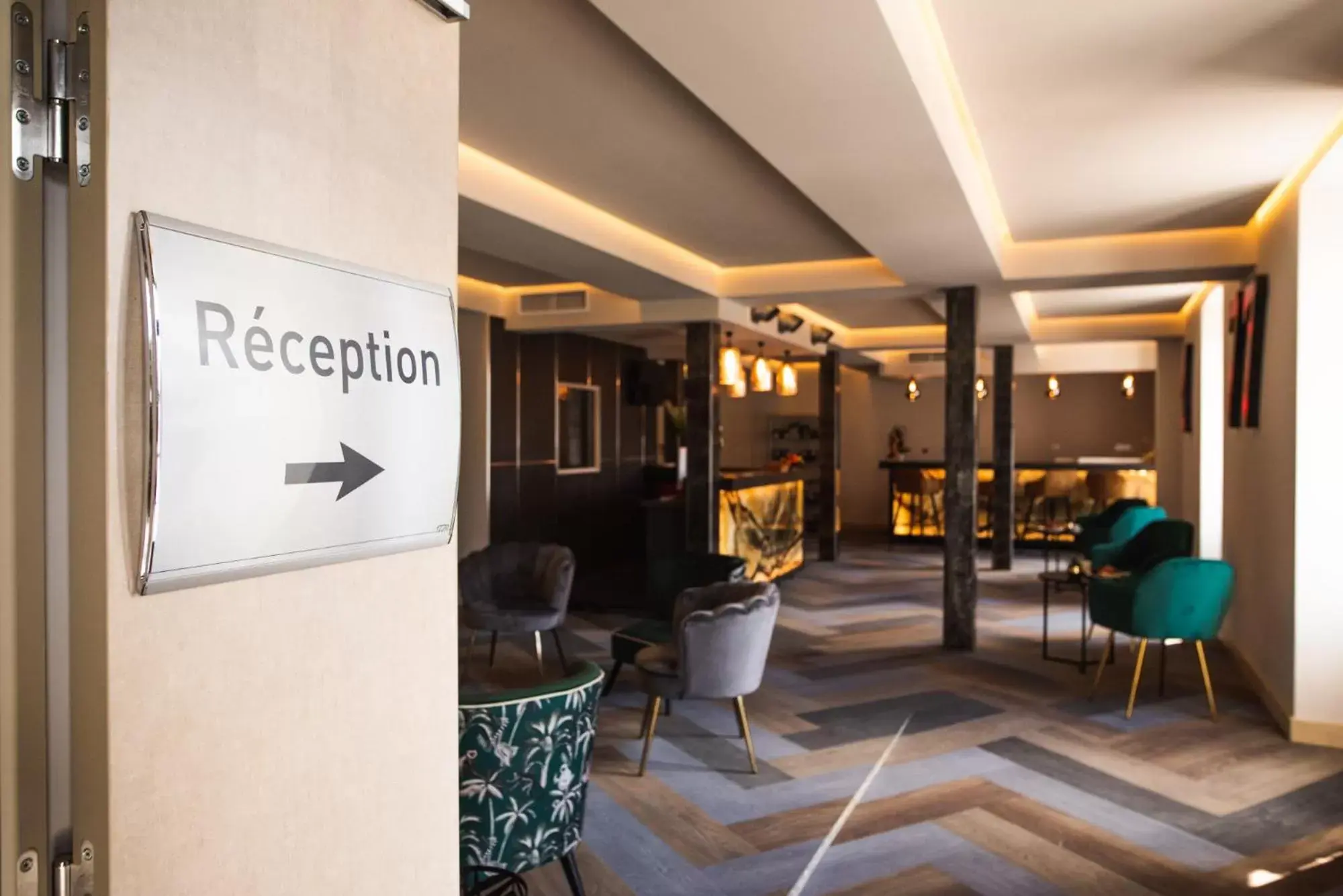 Lobby or reception in Hôtel 1770 & Spa