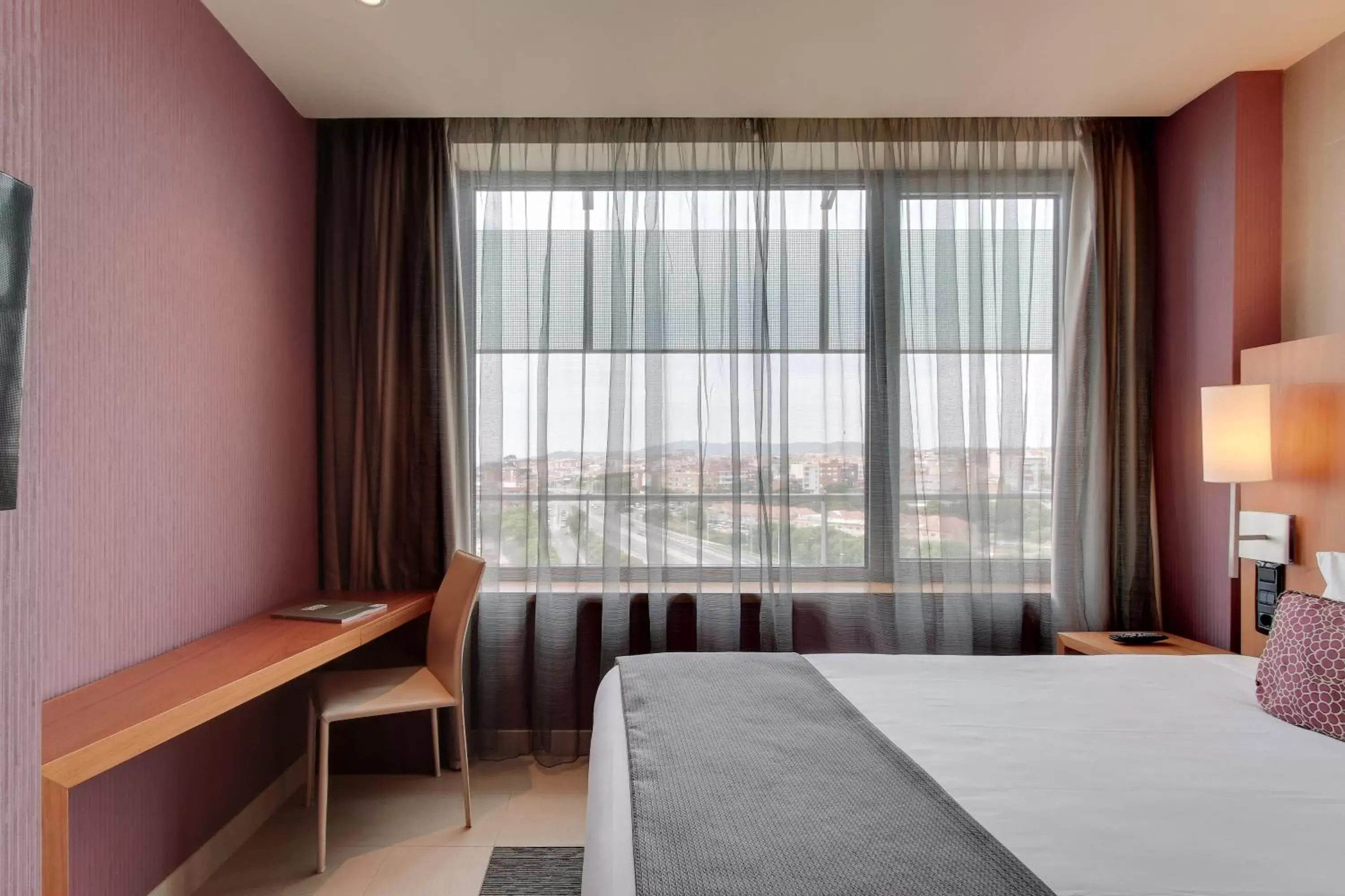 Bed in Hotel Badalona Tower