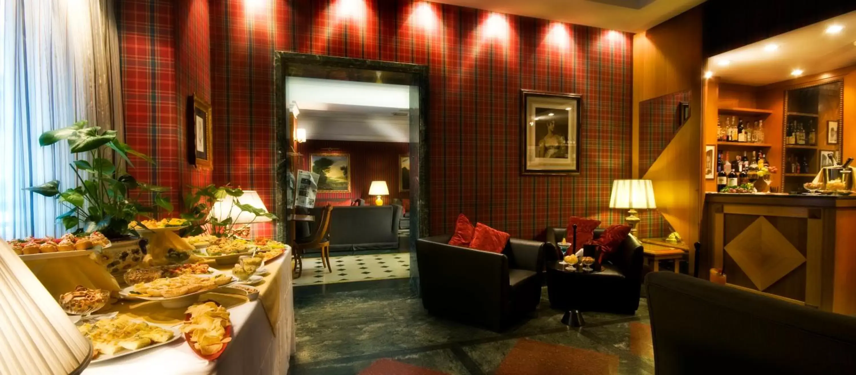 Lounge or bar, Lobby/Reception in Hotel Morgana