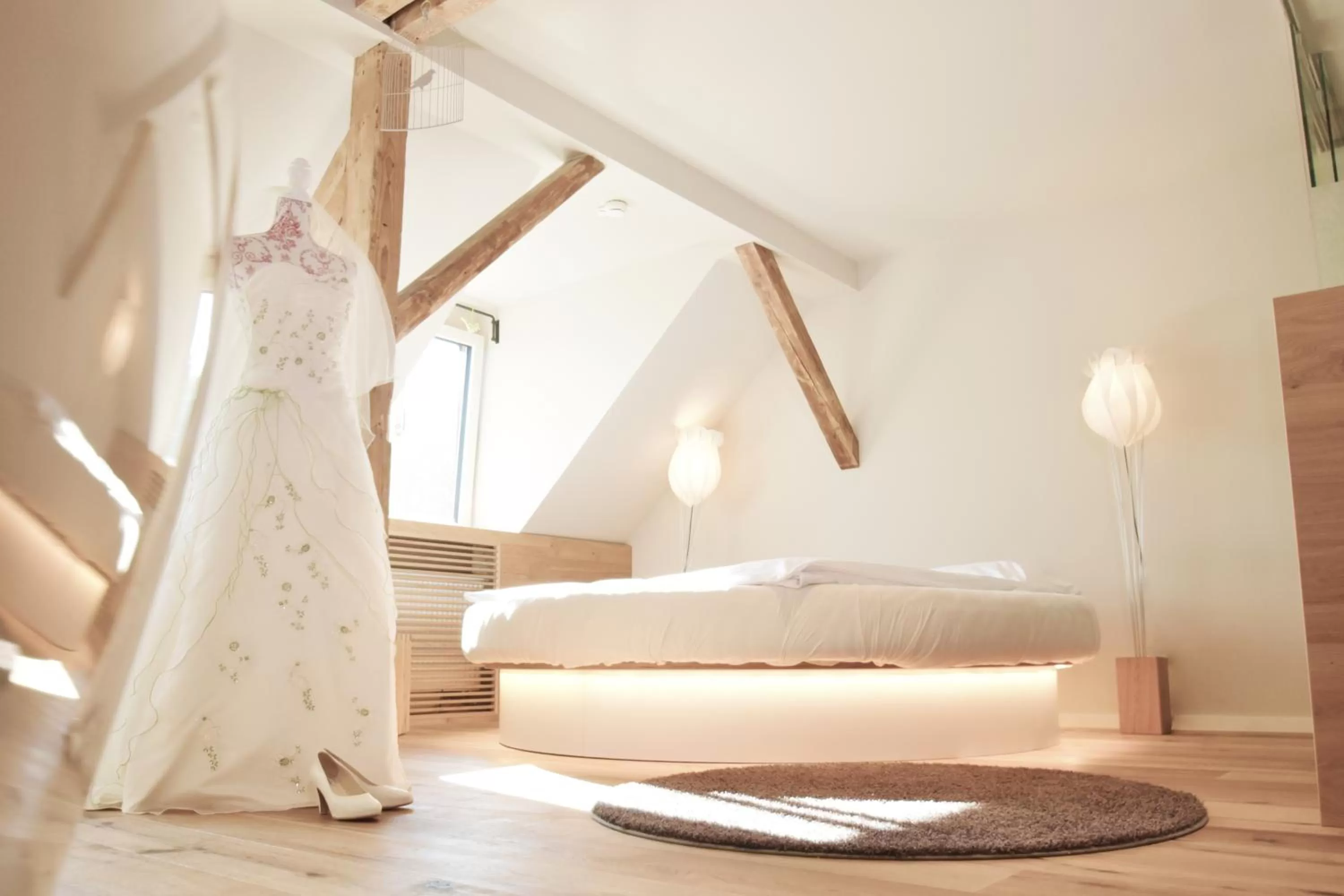 Day, Bed in Hotel Waldvogel