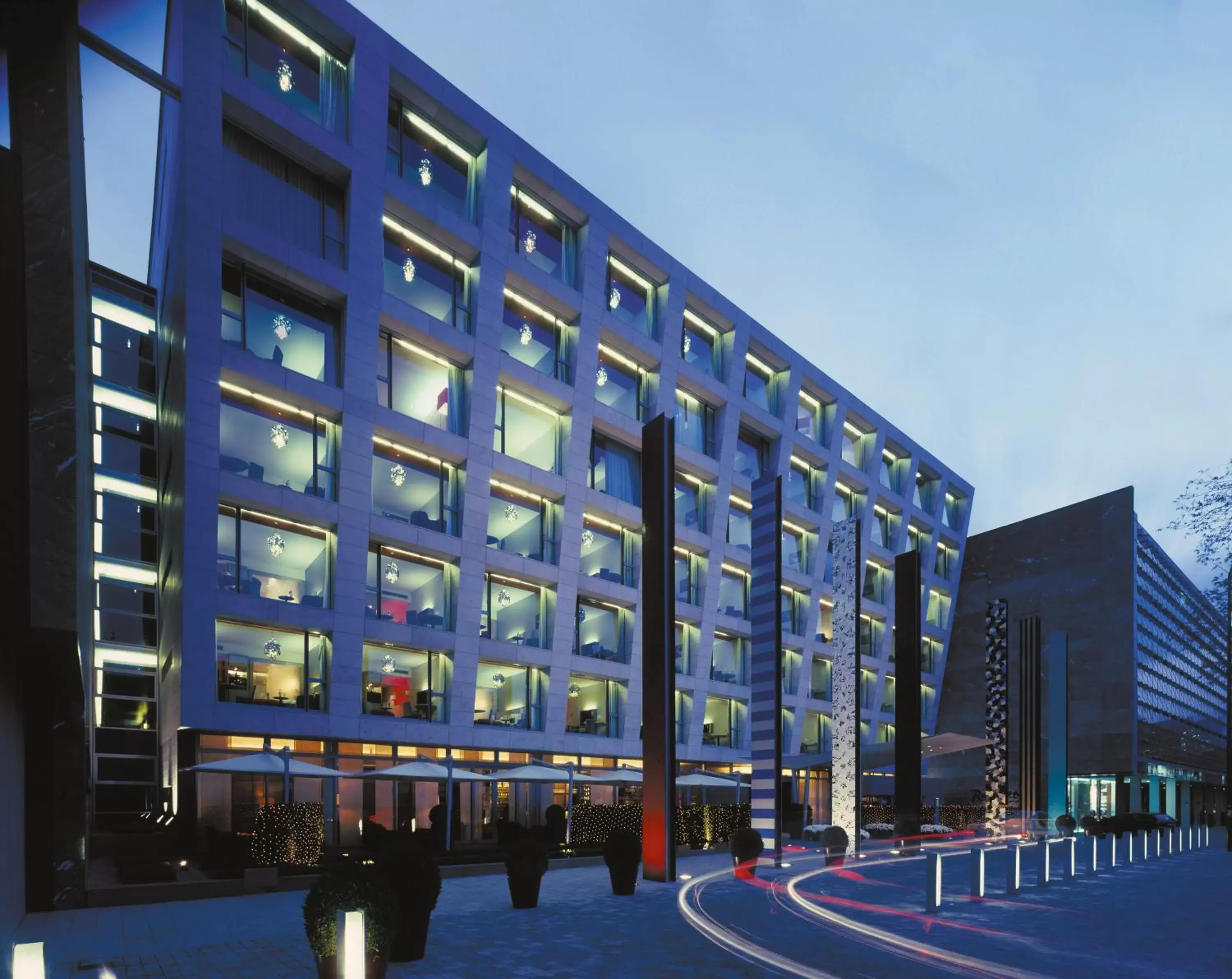 Facade/entrance, Property Building in Radisson Blu Media Harbour Hotel, Düsseldorf