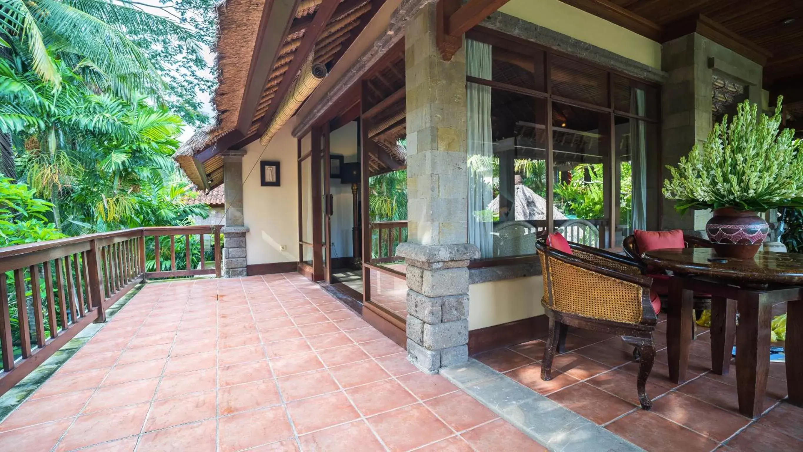 Balcony/Terrace in Kori Ubud Resort, Restaurant & Spa