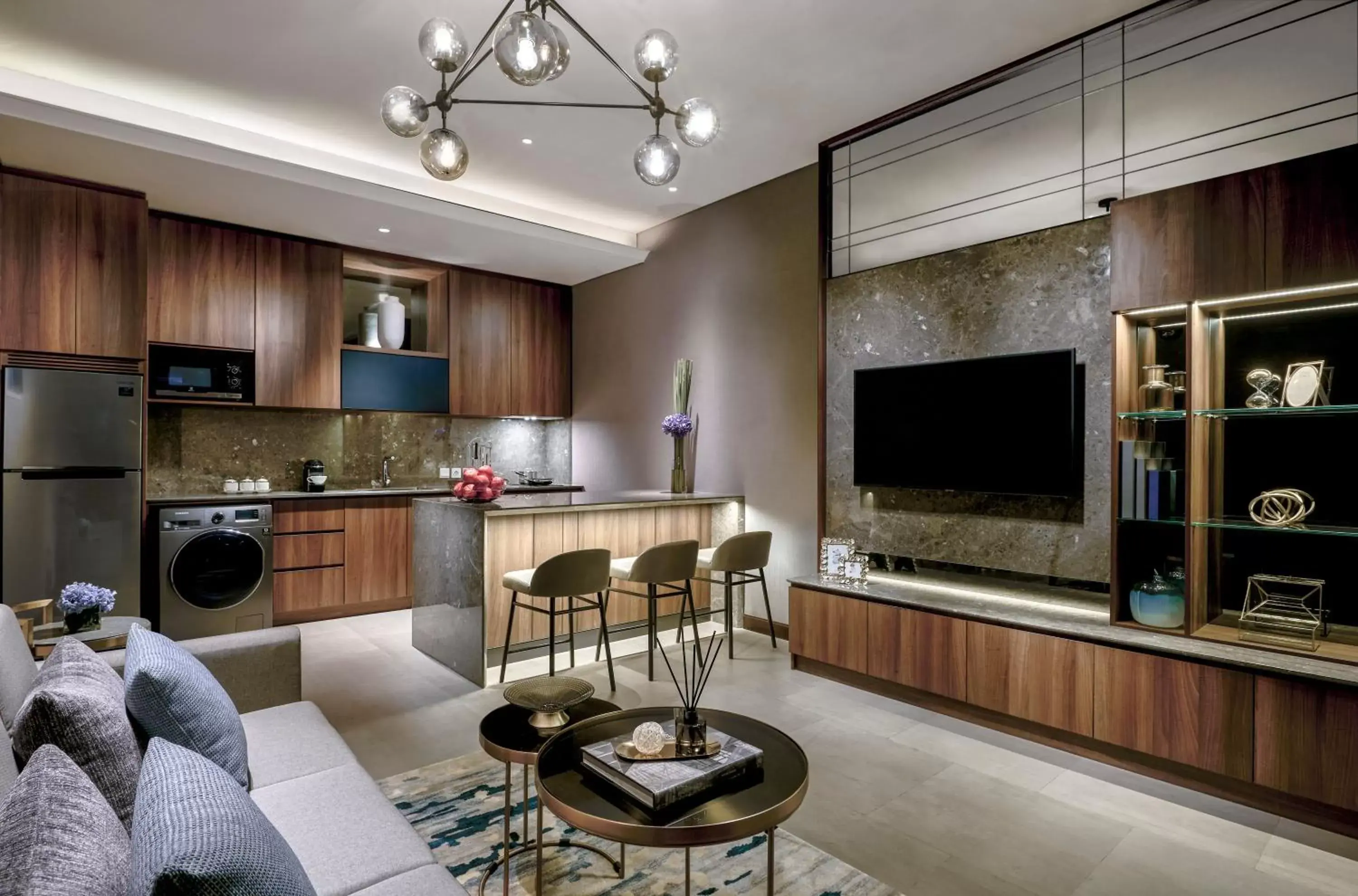 Living room in Oakwood Premier Cozmo Jakarta Living room in Oakwood Premier Cozmo Jakarta