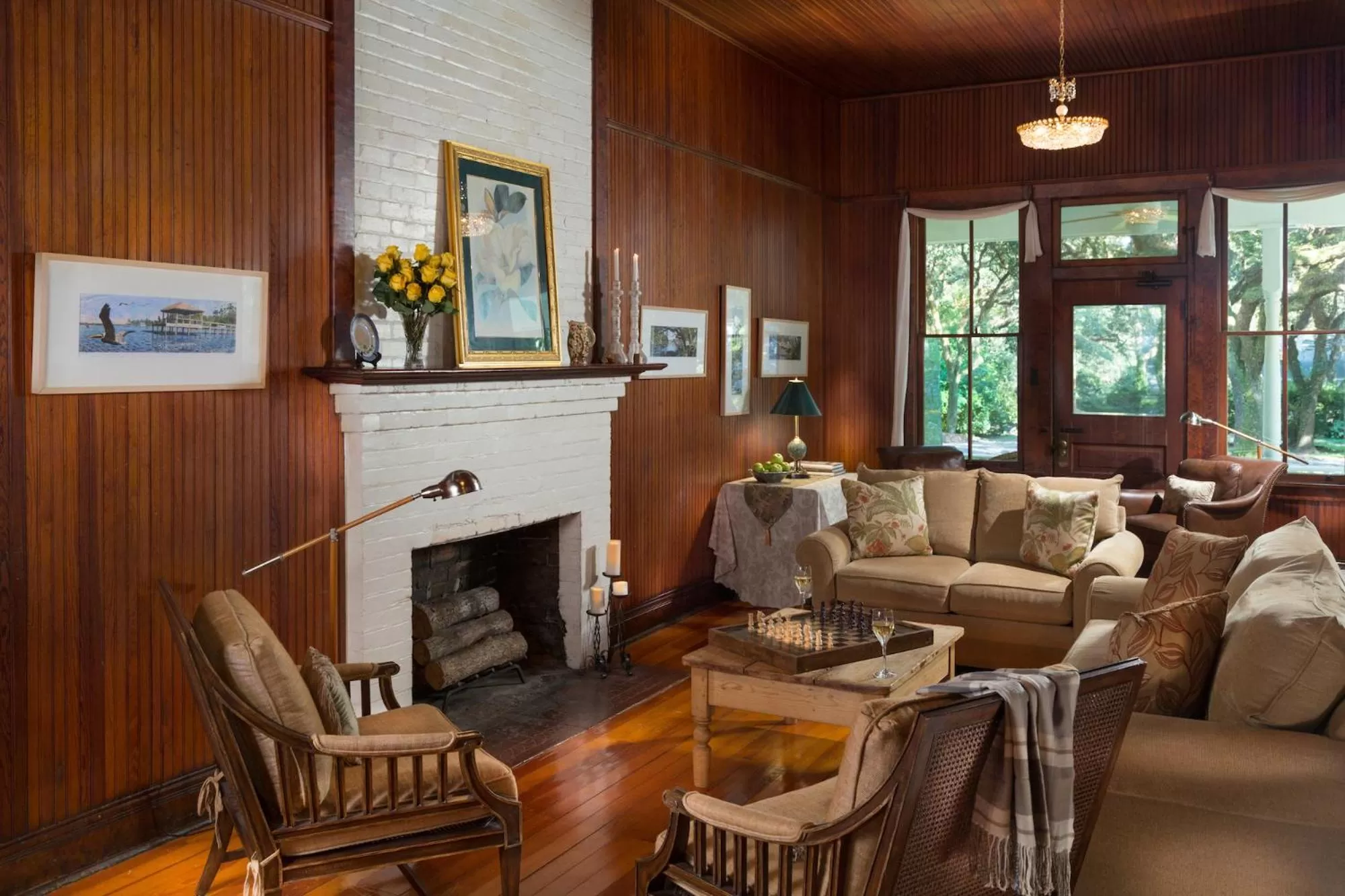 Communal lounge/ TV room, Seating Area in Magnolia Springs Bed and Breakfast