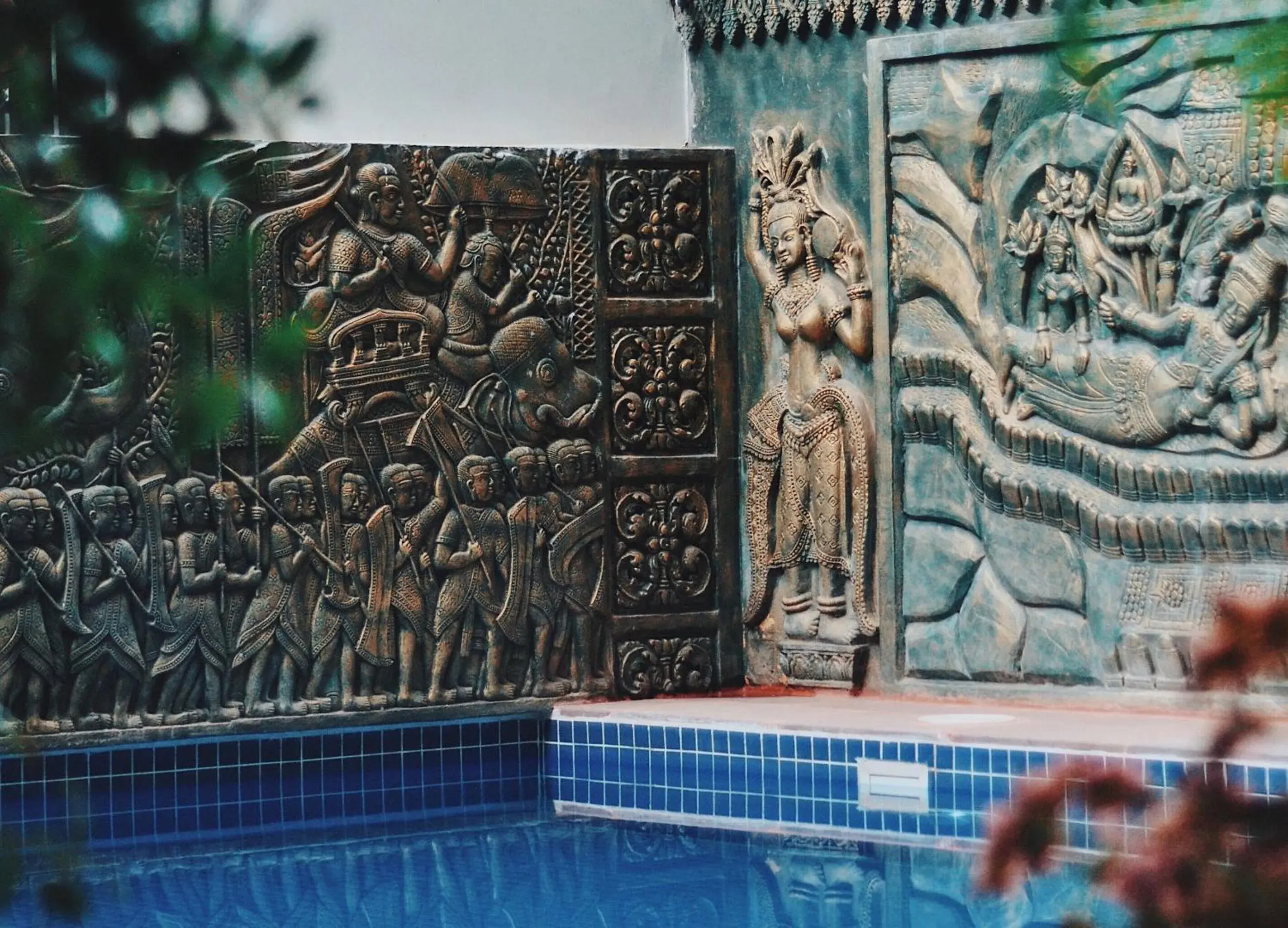 Swimming Pool in Bokre Angkor Hostel