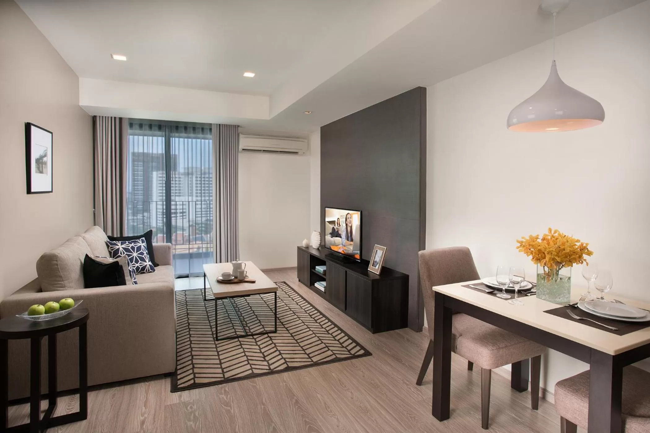 Living room in Somerset Ekamai Bangkok